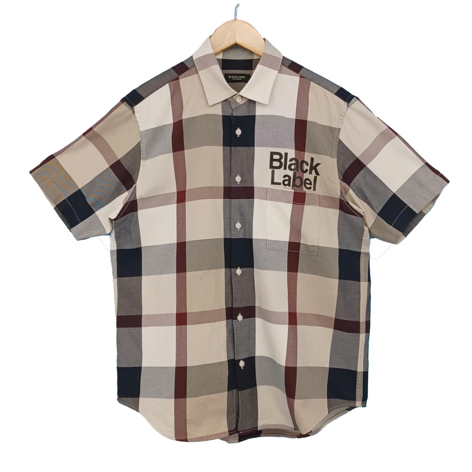BLACK LABEL CRESTBRIDGE ブラックレーベル クレストブリッジ 半袖シャツ L チェック柄