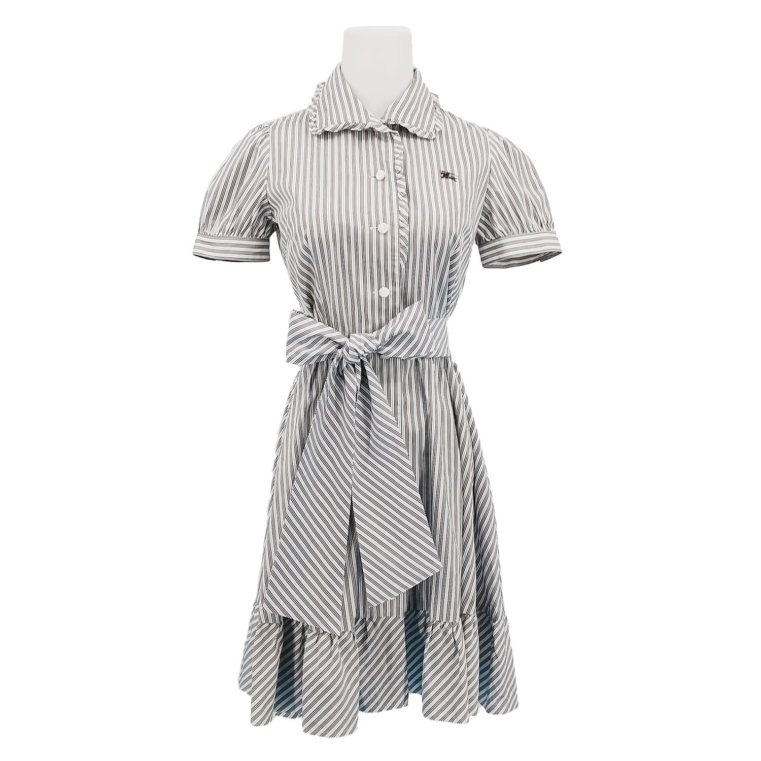 BURBERRY BLUE LABEL バーバリーブルーレーベル ワンピース ストライプ 36 S