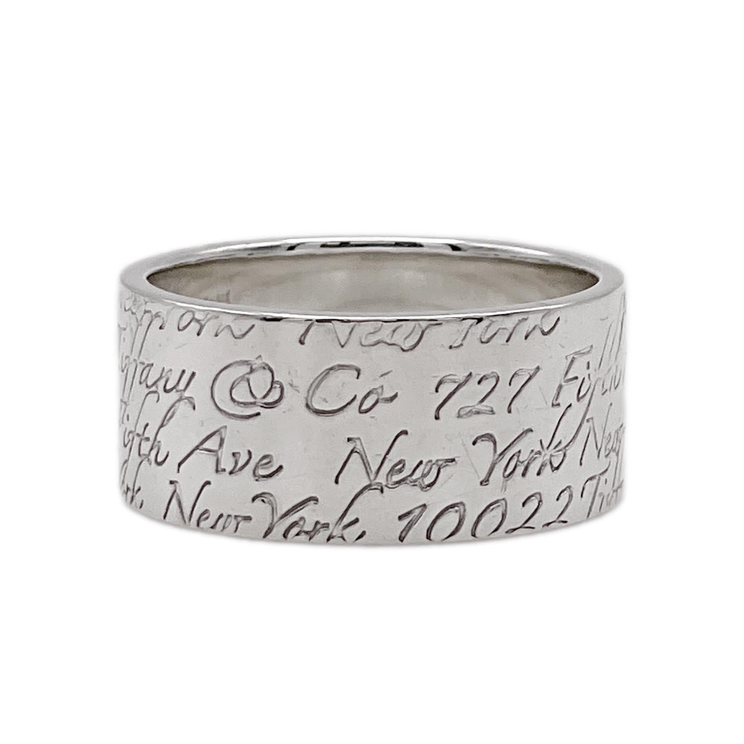 Tiffany&Co. ティファニー 20号 ノーツ ワイドリング SV925