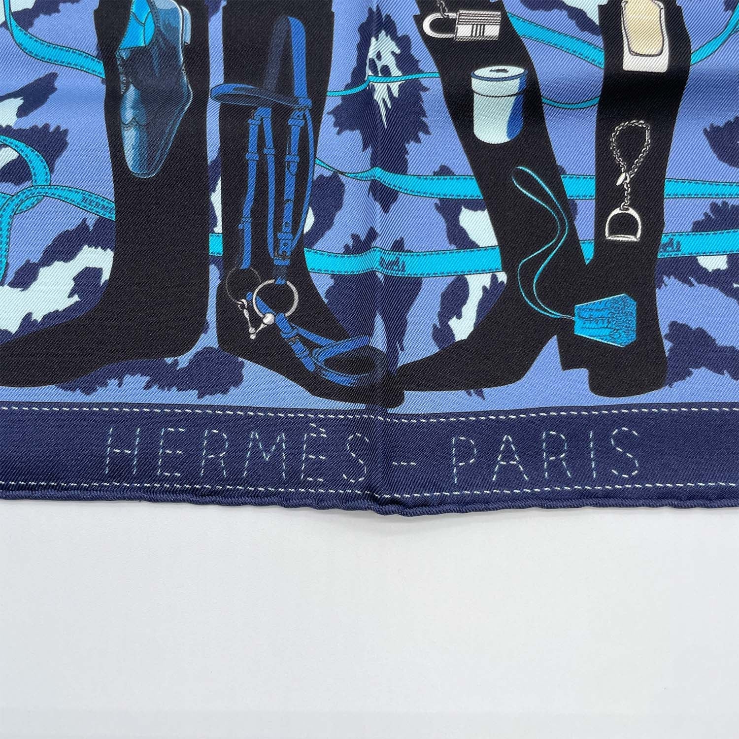 HERMES エルメス プチ・カレ Monsieur et Madame ムッシュ&マダム ミニスカーフ
