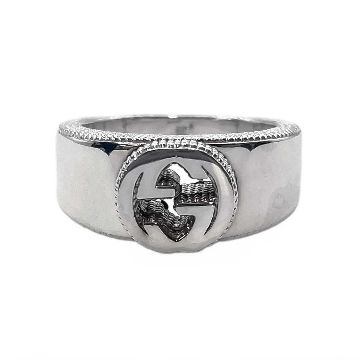 GUCCI グッチ　GGロゴ　シルバーマネークリップ　インターロッキング グッチ GUCCI マネークリップ メンズ INTERLOCKING インターロッキング