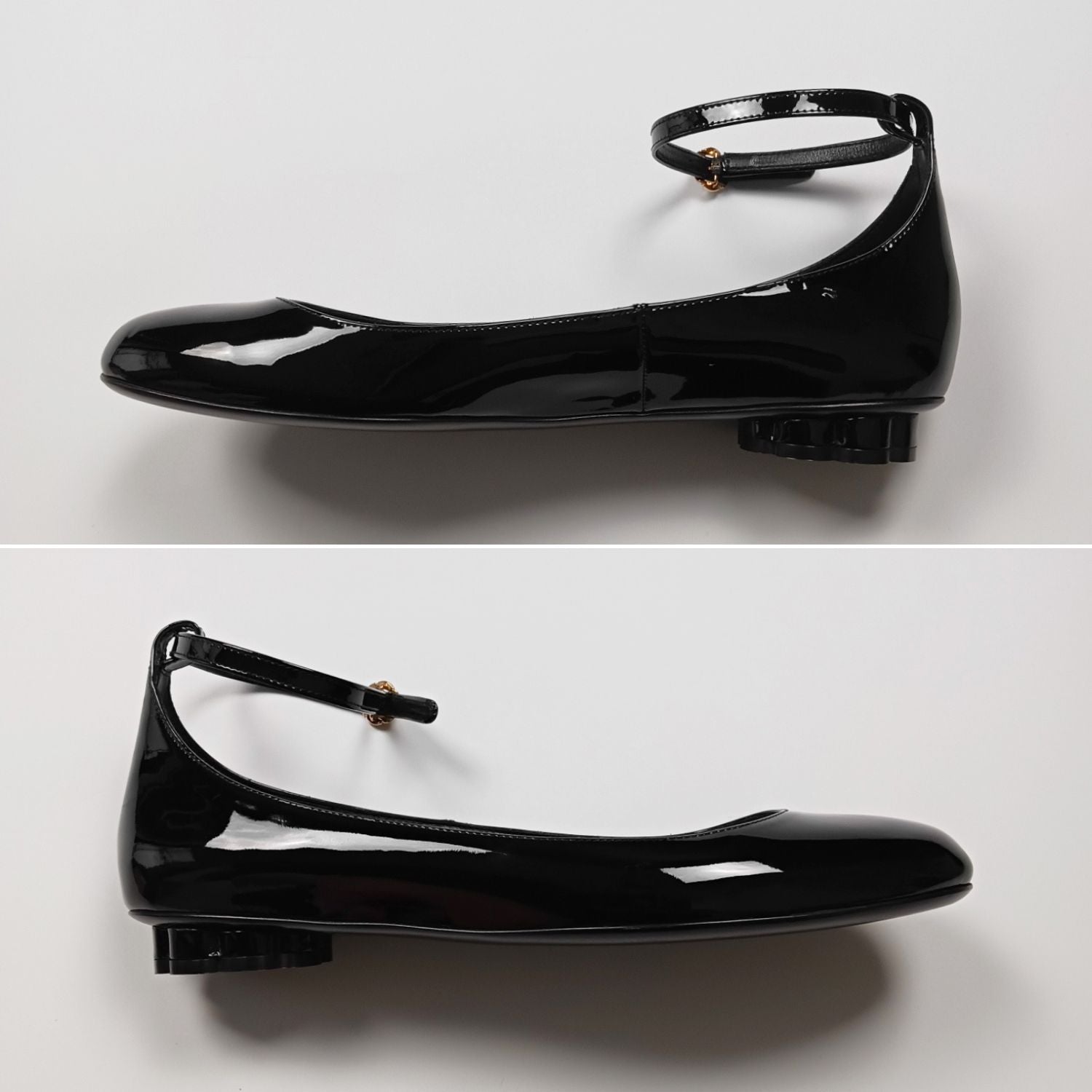 Salvatore Ferragamo フェラガモ アンクルストラップ バレエシューズ 8.5 B