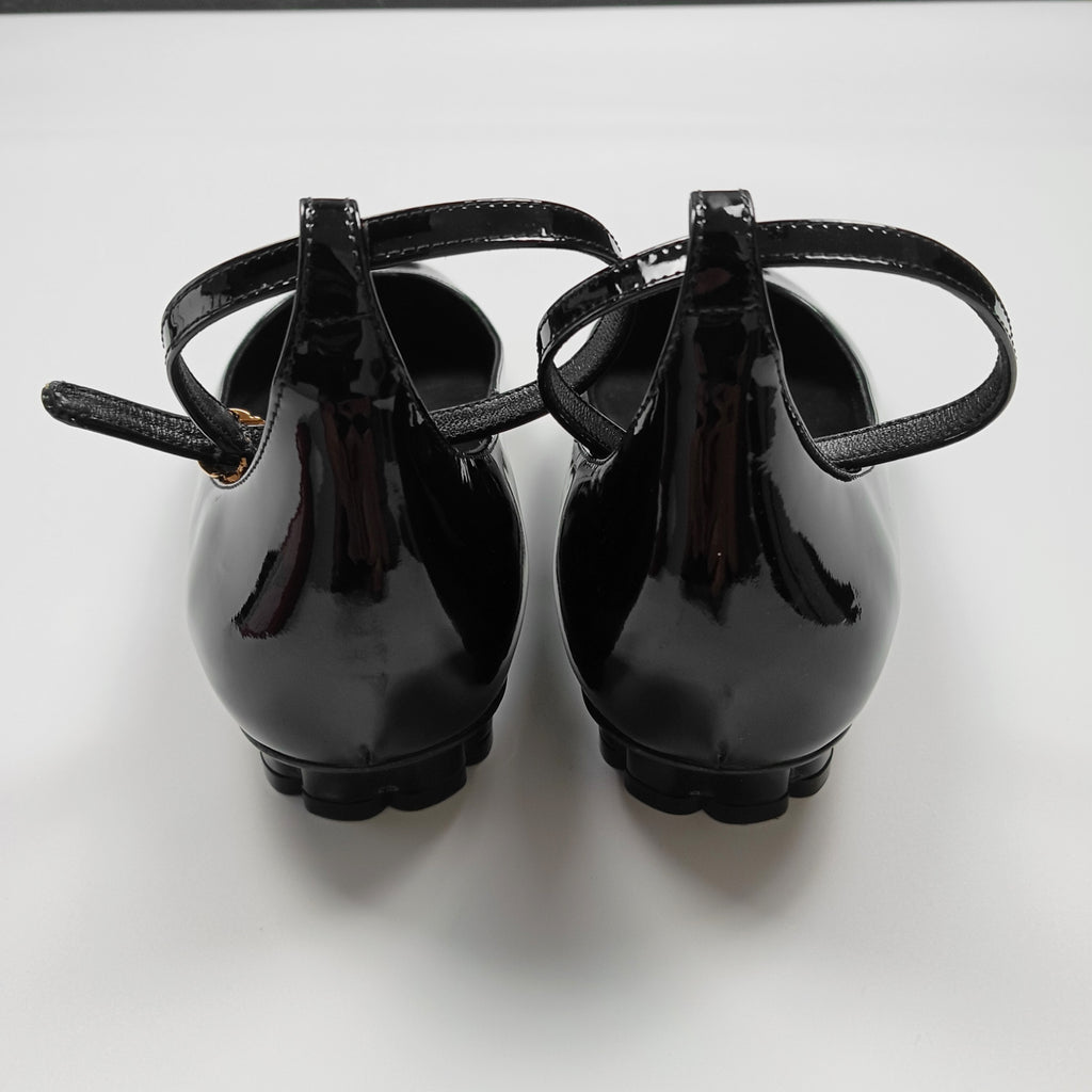 Salvatore Ferragamo フェラガモ アンクルストラップ バレエシューズ 8.5 B