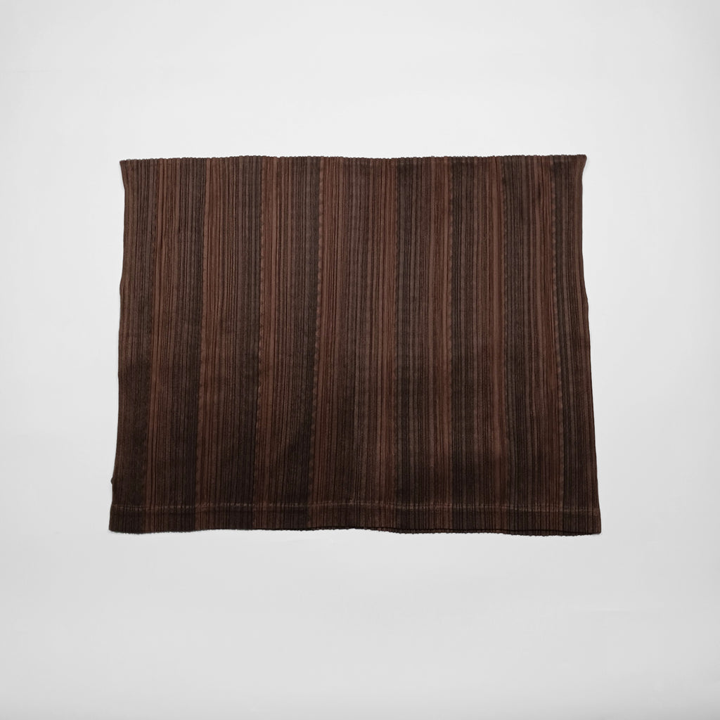 ISSEY MIYAKE PLEATS PLEASE カーディガン ボレロ 日本製 ブラウン