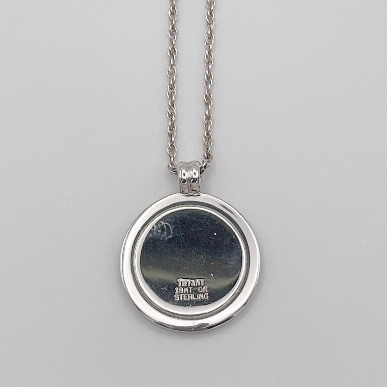 Tiffany&Co. T&Cコイン コンビ ネックレス SV925 18KT.ON