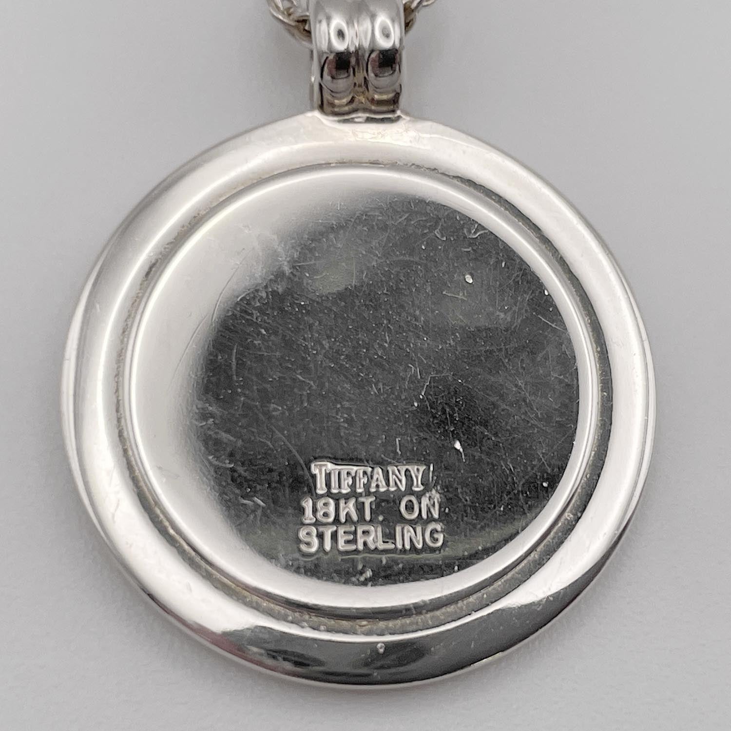 Tiffany&Co. T&Cコイン コンビ ネックレス SV925 18KT.ON