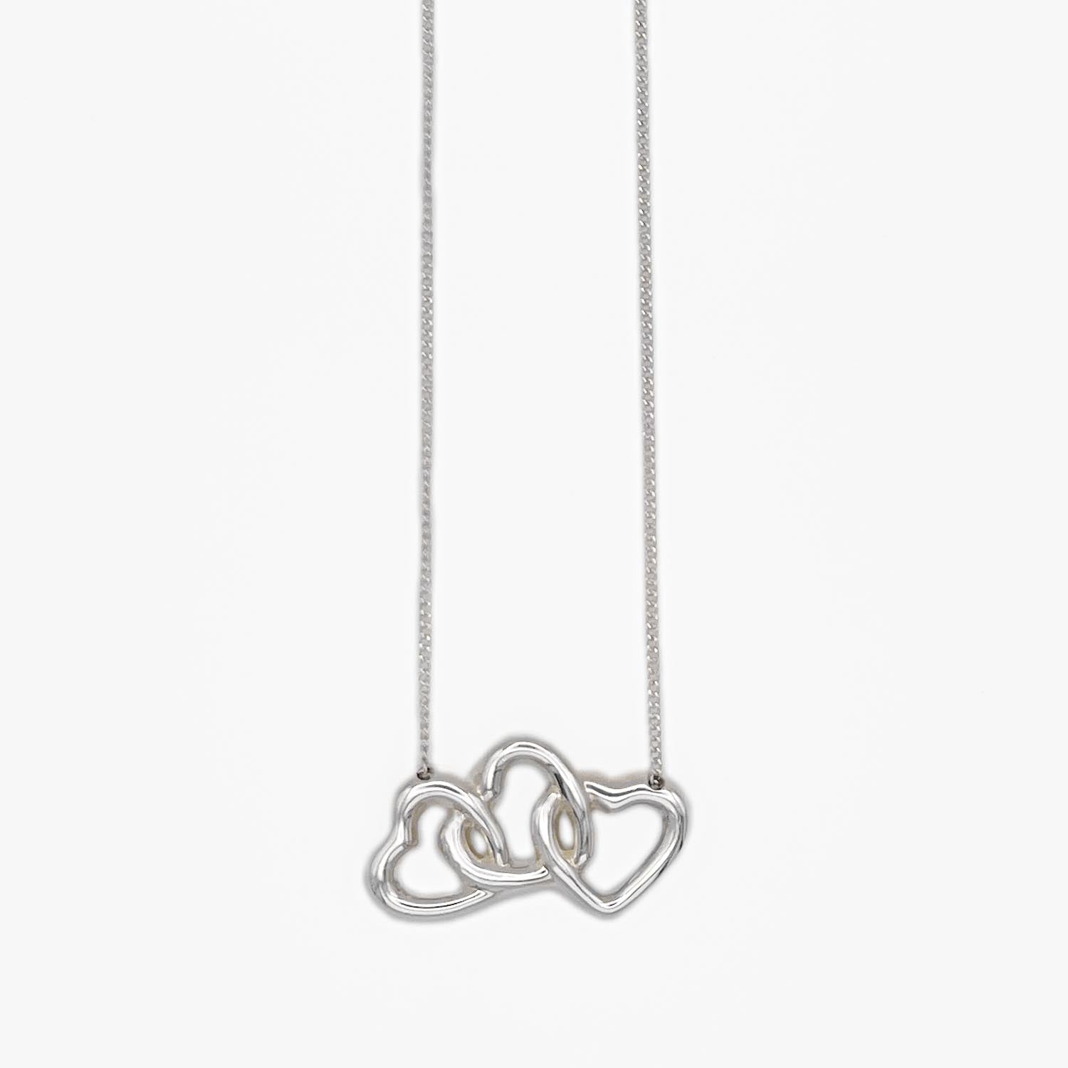 新品仕上済 Tiffany&Co. ティファニー トリプルハート ネックレス SV925