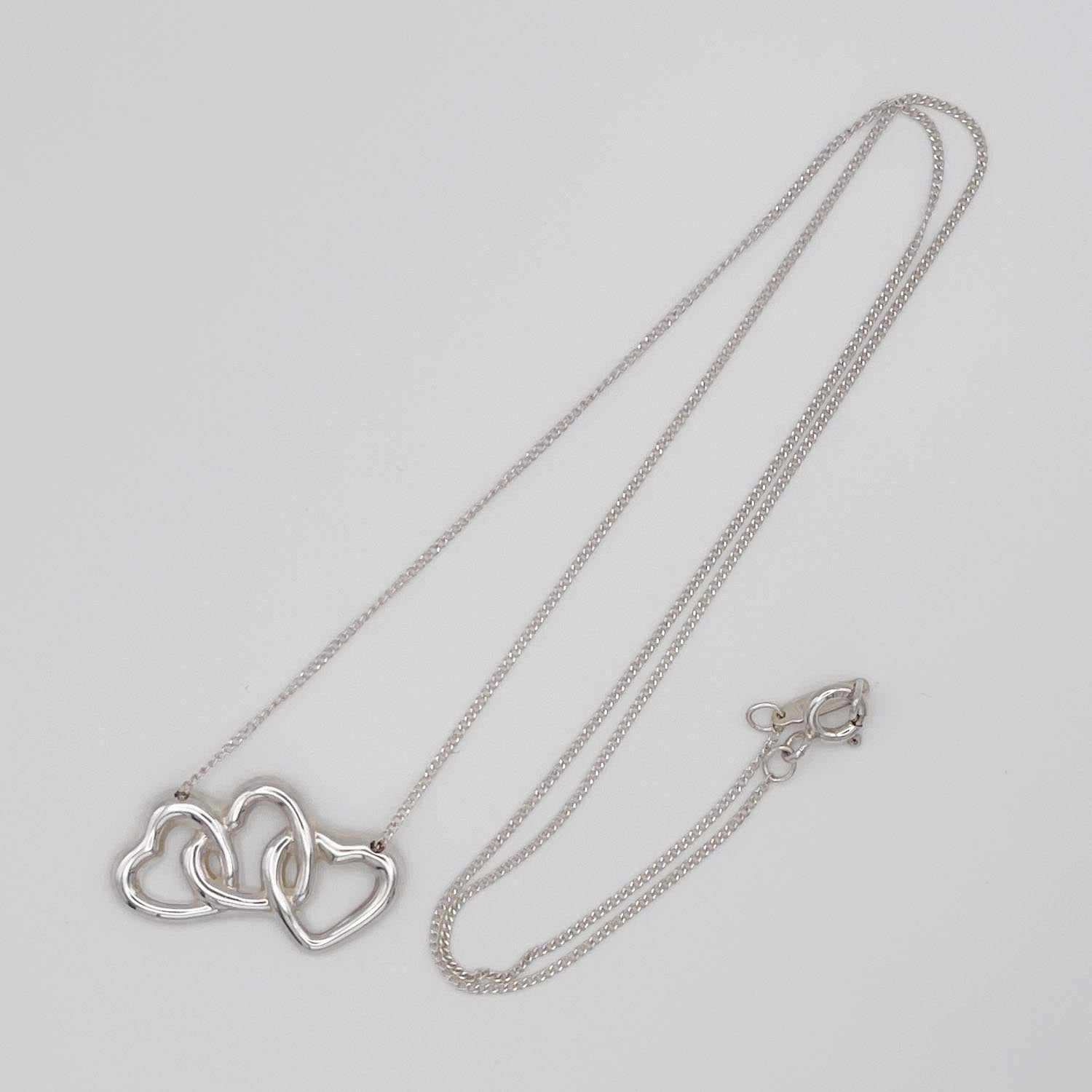 新品仕上済 Tiffany&Co. ティファニー トリプルハート ネックレス SV925