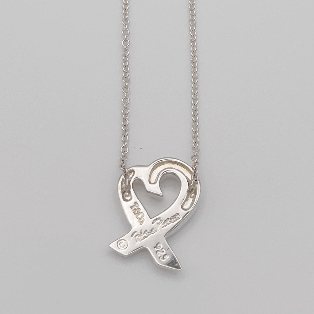 Tiffany＆Co. ティファニー ラビングハート ピンクサファイア 1P ネックレス SV925