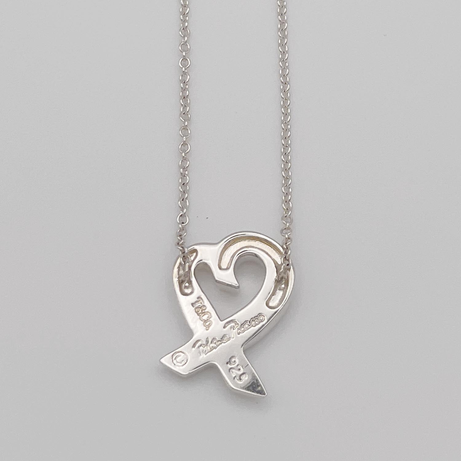 Tiffany＆Co. ティファニー ラビングハート ピンクサファイア 1P ネックレス SV925