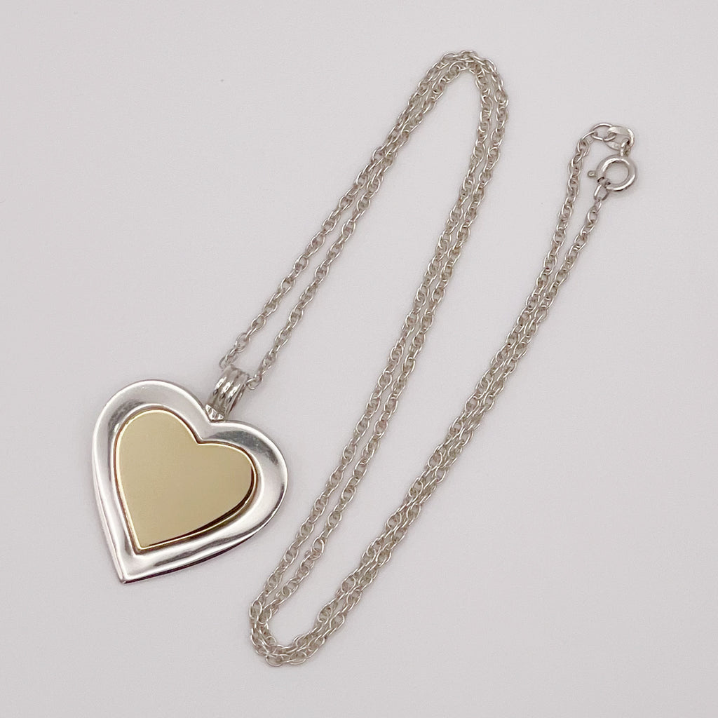 Tiffany&Co. ティファニー ハート ネックレス 18KT STERLING