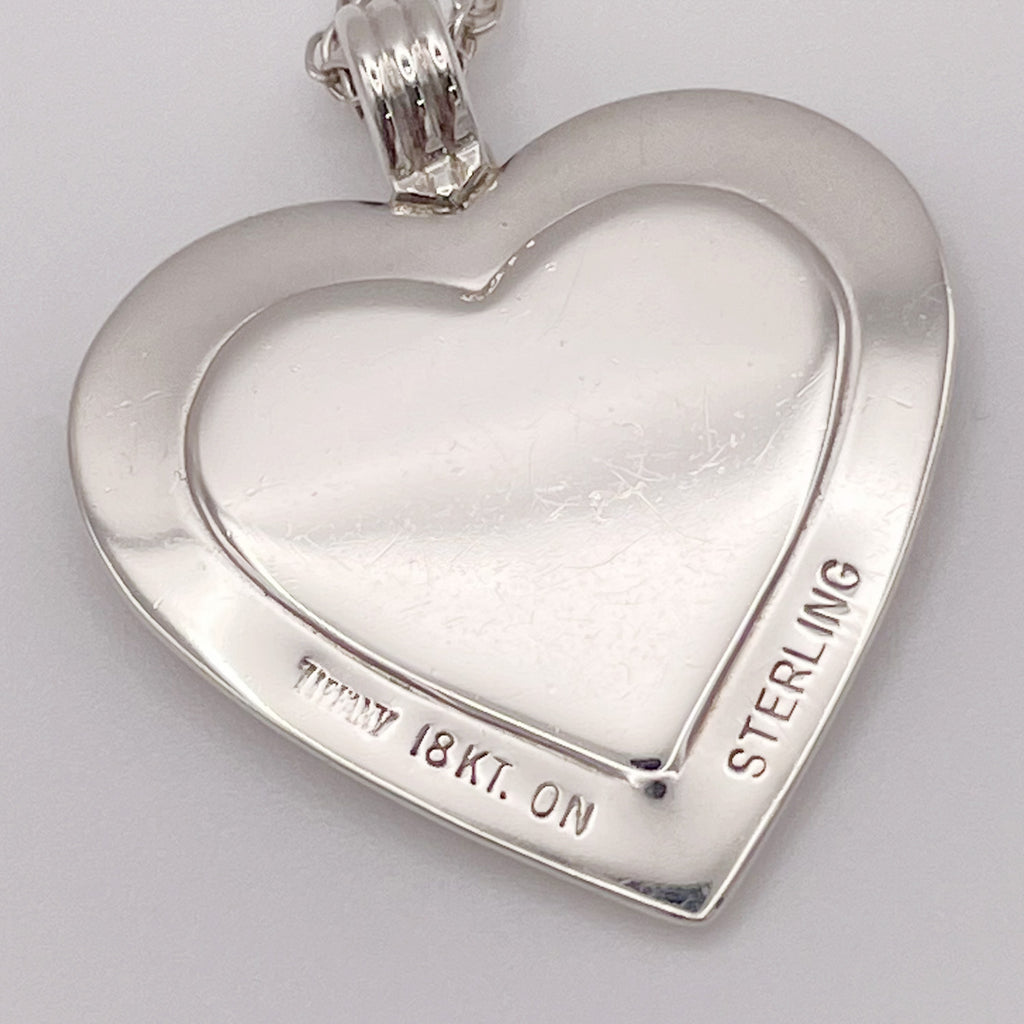 Tiffany&Co. ティファニー ハート ネックレス 18KT STERLING