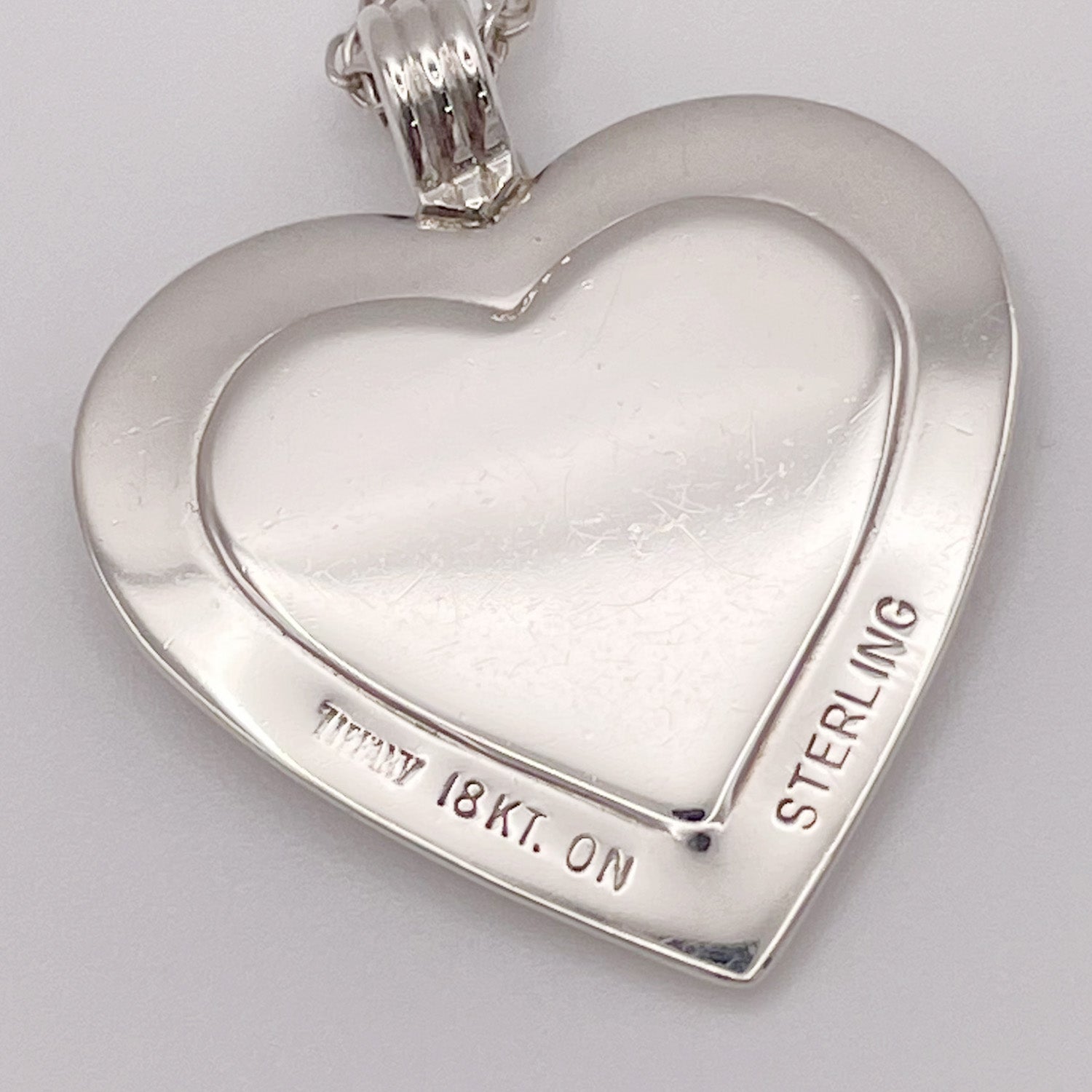 Tiffany&Co. ティファニー ハート ネックレス 18KT STERLING