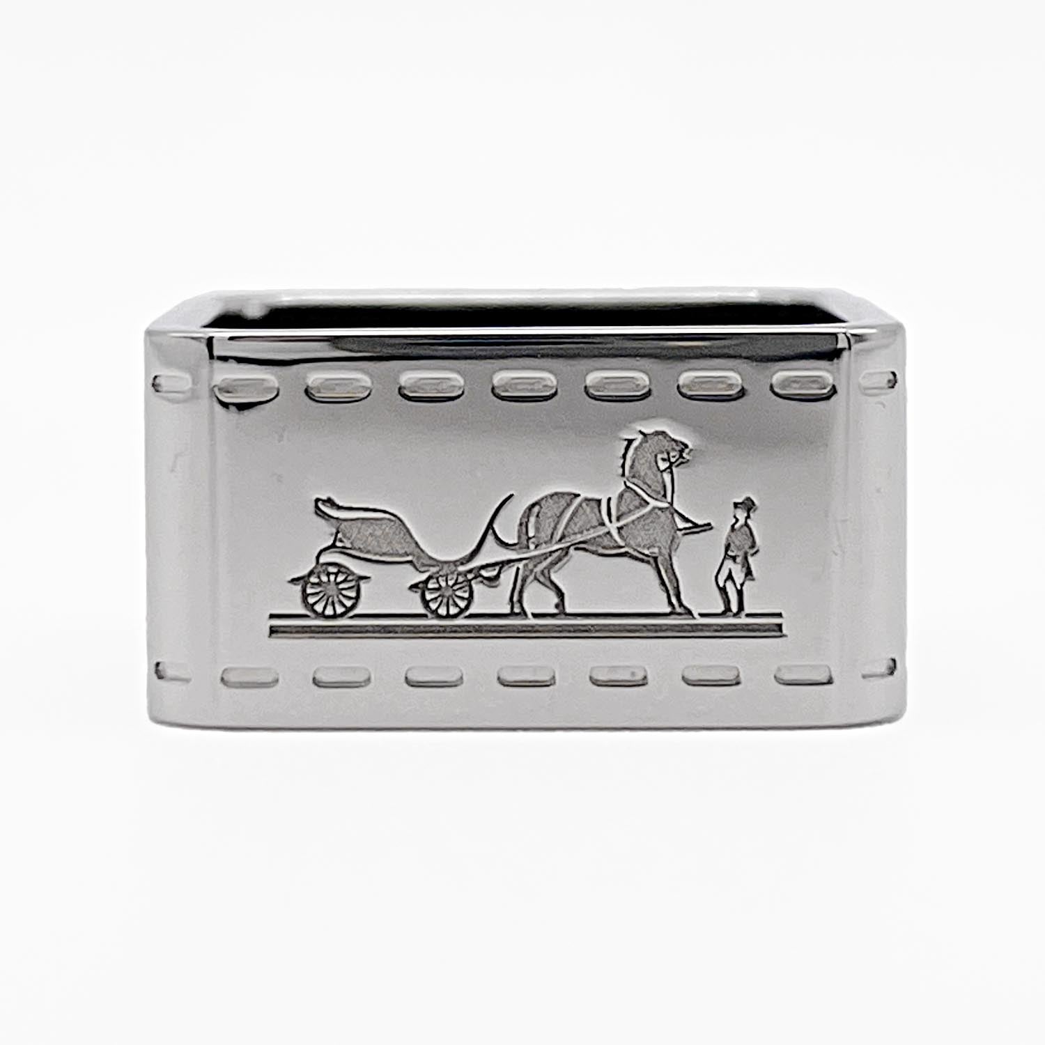 HERMES エルメス ボルデュック スカーフリング スクエア