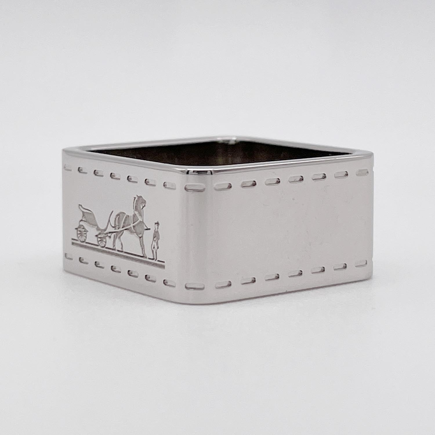 HERMES エルメス ボルデュック スカーフリング スクエア