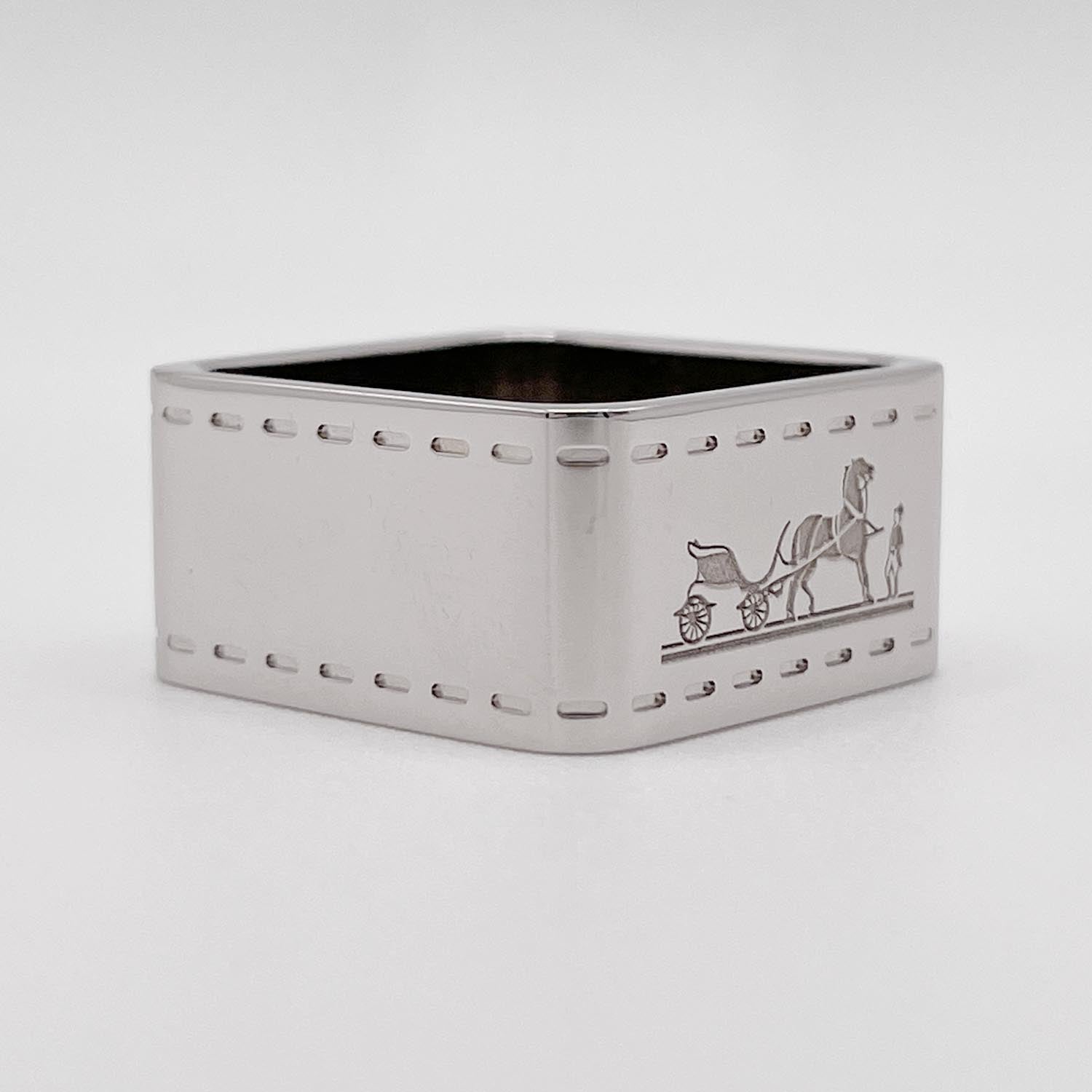 HERMES エルメス ボルデュック スカーフリング スクエア