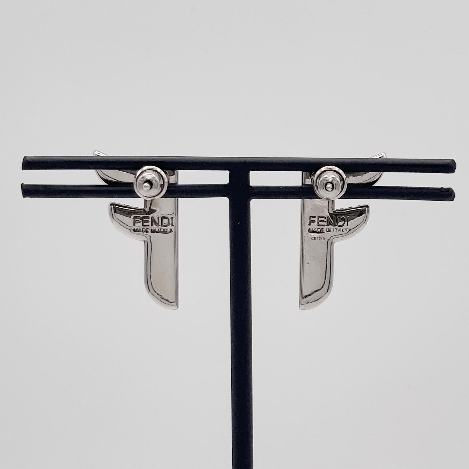 FENDI フェンディ FFロゴ ラインストーン ピアス