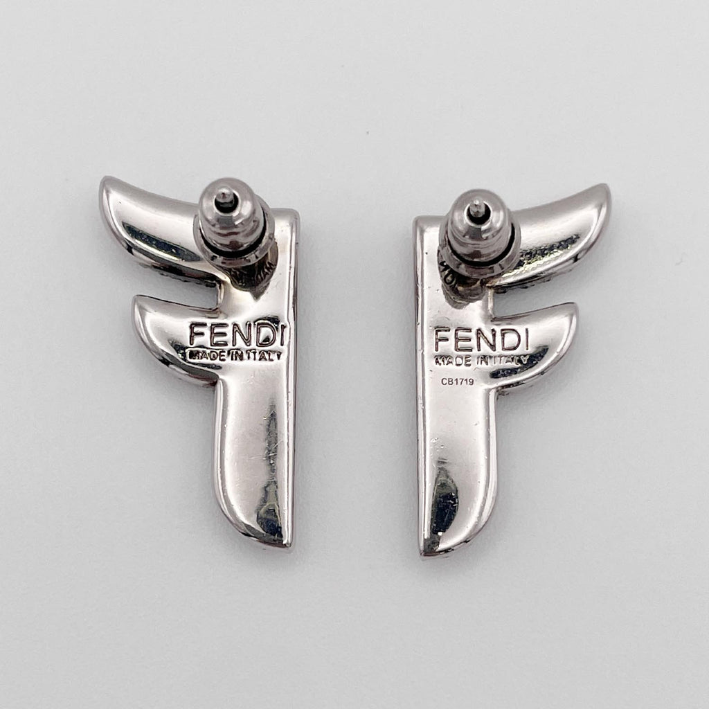 FENDI フェンディ FFロゴ ラインストーン ピアス