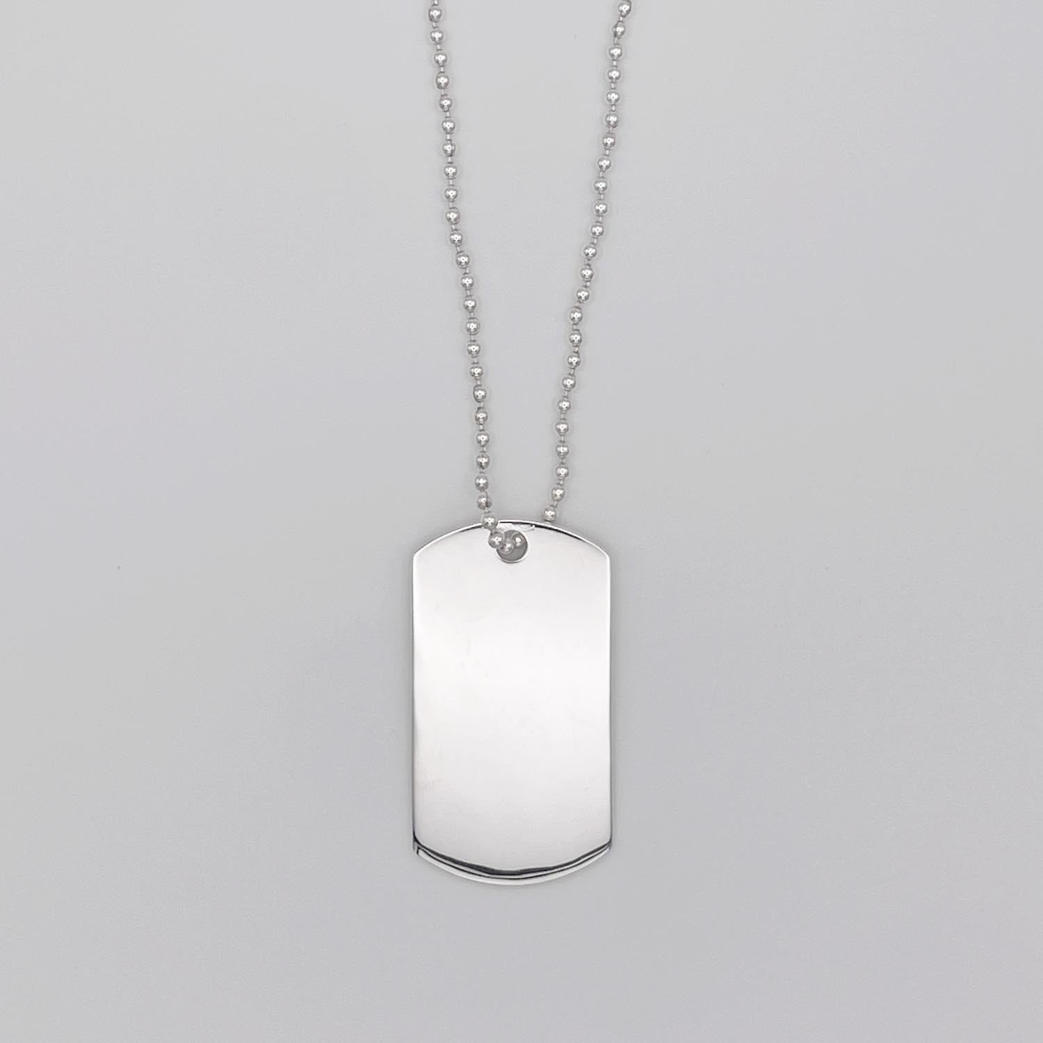 GUCCI グッチ ドッグタグ プレート ネックレス SV925 ペンダント