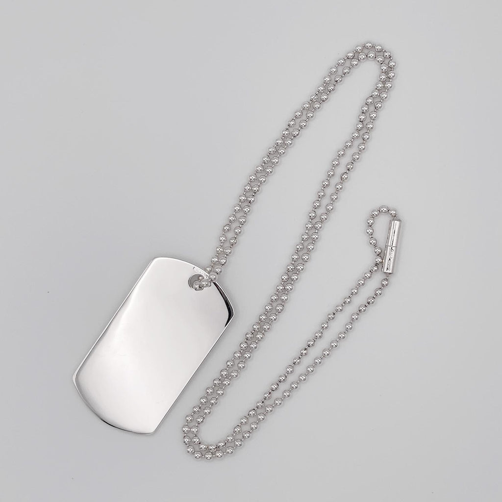 GUCCI グッチ ドッグタグ プレート ネックレス SV925 ペンダント