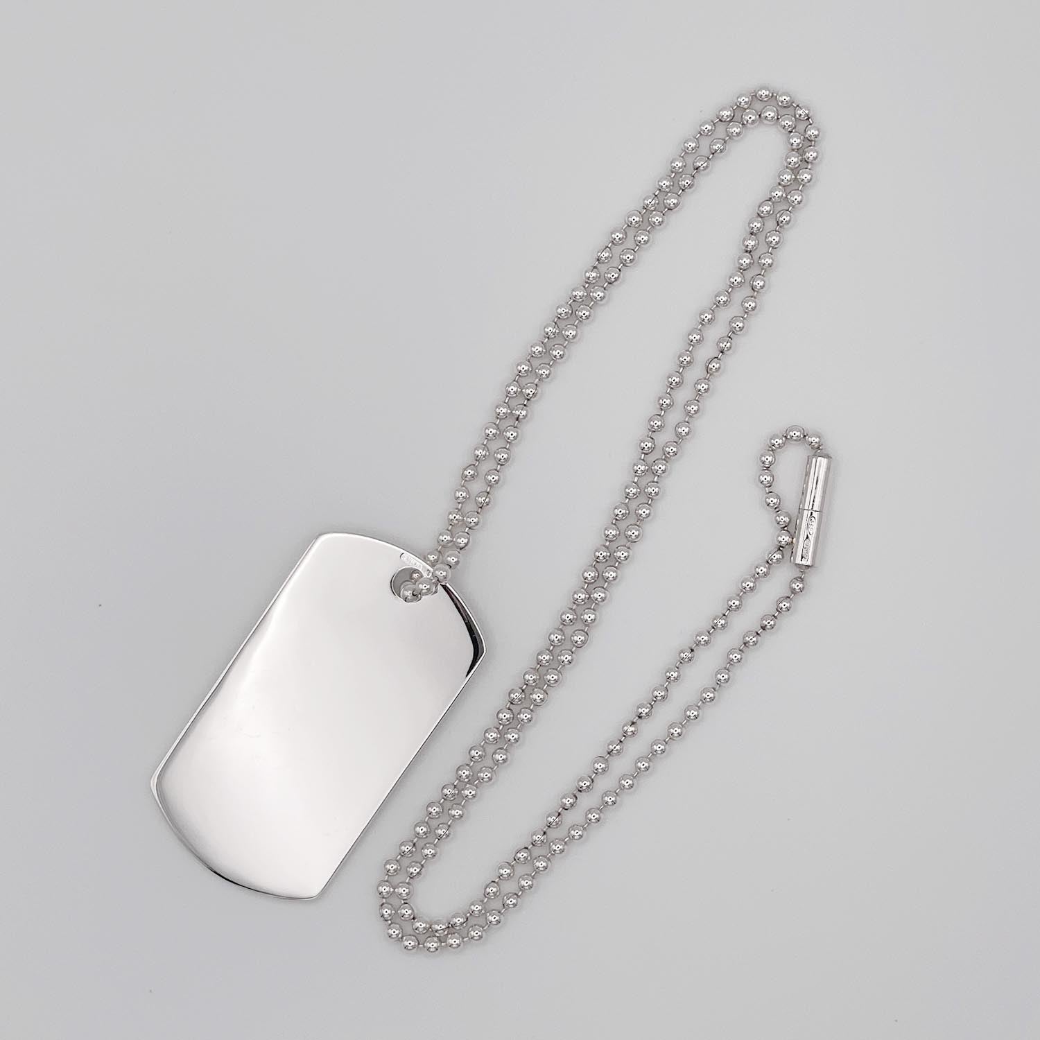 GUCCI グッチ ドッグタグ プレート ネックレス SV925 ペンダント