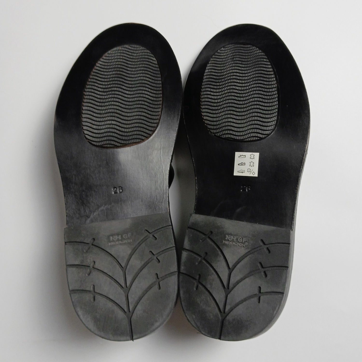 COMME des GARCONS オム レザー スリッポン フラットシューズ 26cm