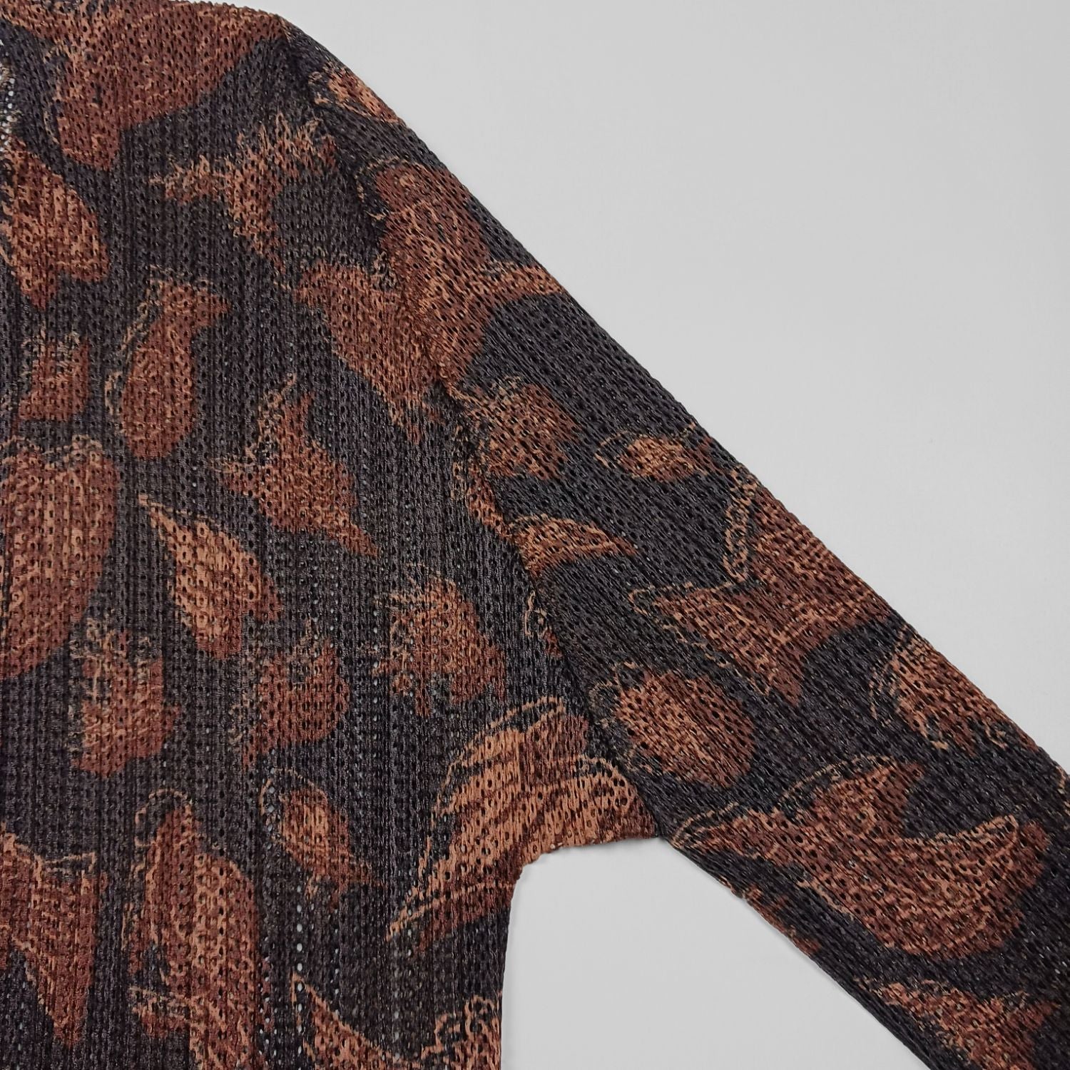 ISSEY MIYAKE PLEATS PLEASE プリーズプリーズ 総柄 カーディガン L３