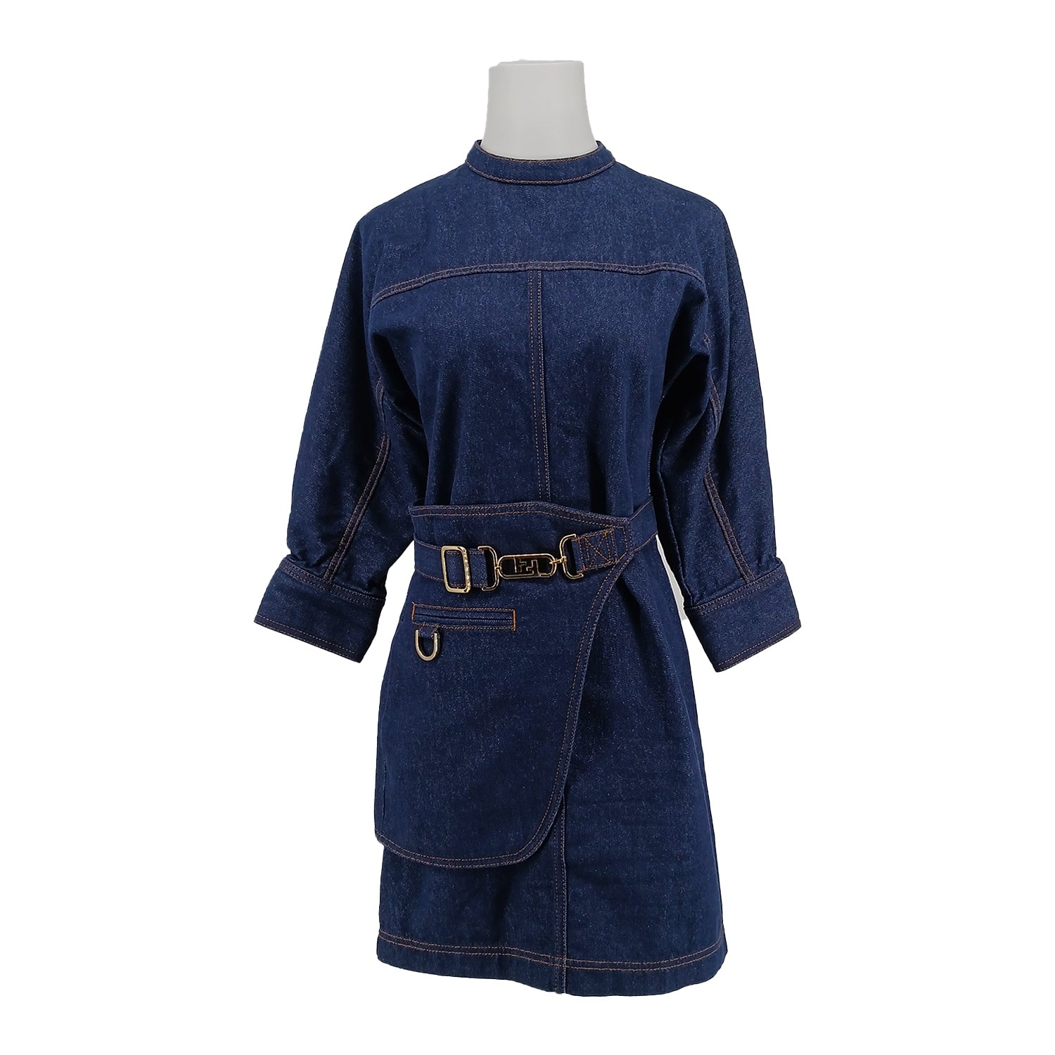 FENDI フェンディ デニムドレス ワンピース 22AW 36