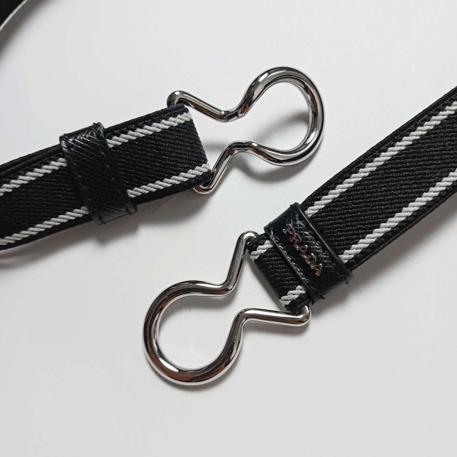 PRADA プラダ リナイロン ワンピース レッド×ブラック 38S