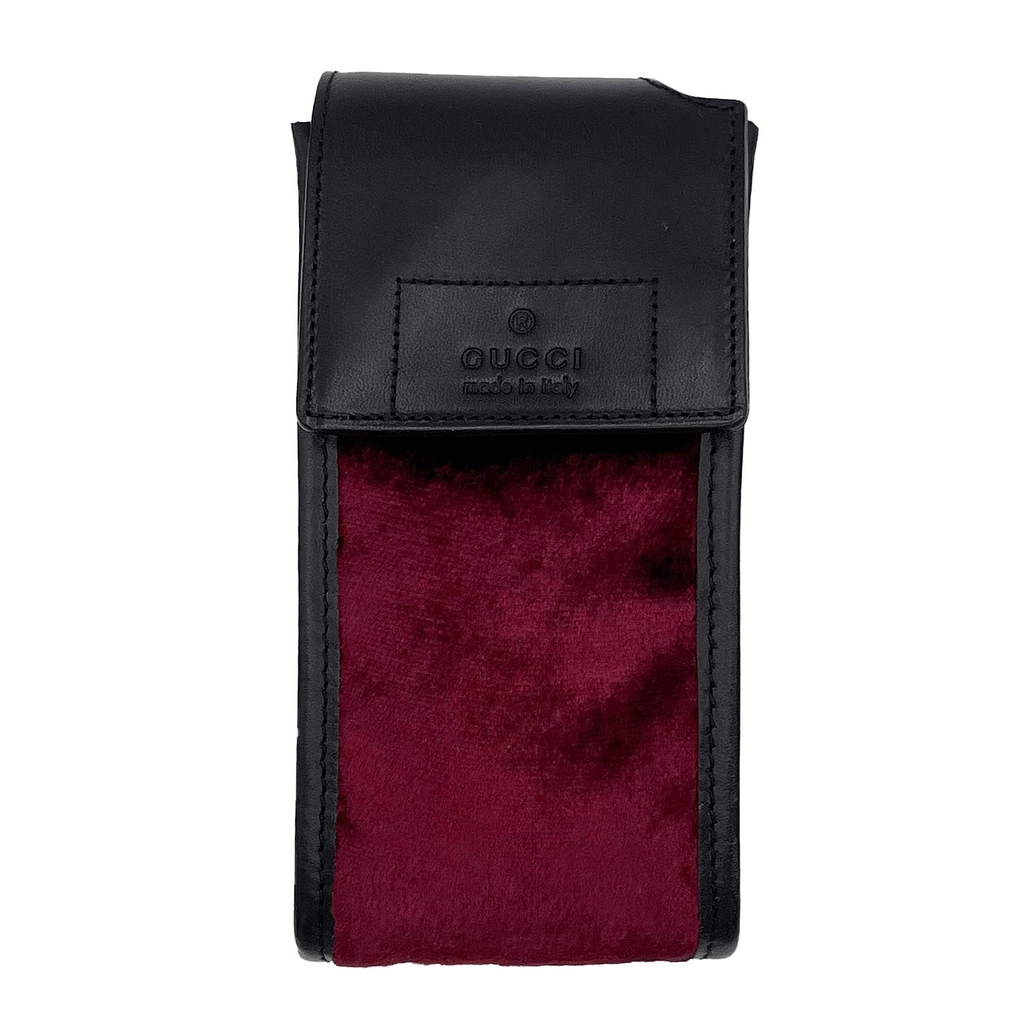 GUCCI ミニポーチ ガラケーケース ベロア 持ち手付き