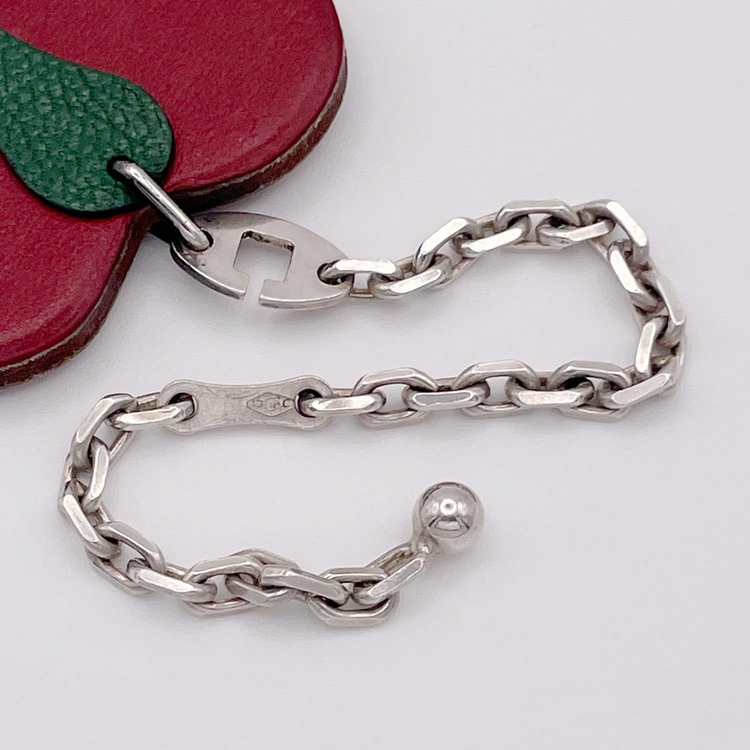 HERMES エルメス フルーツチャーム リンゴ レザー