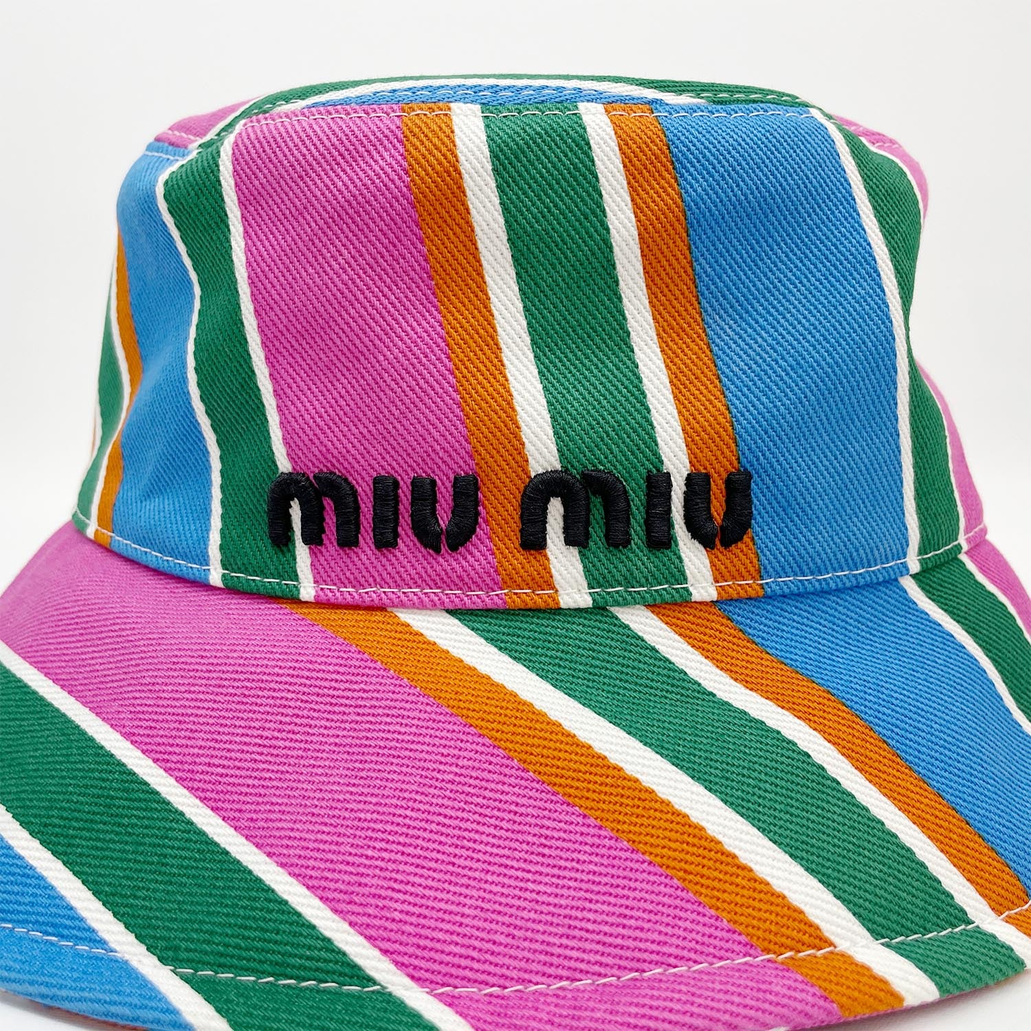 miu miu ミュウミュウ バケットハット 58cm マルチカラー 帽子