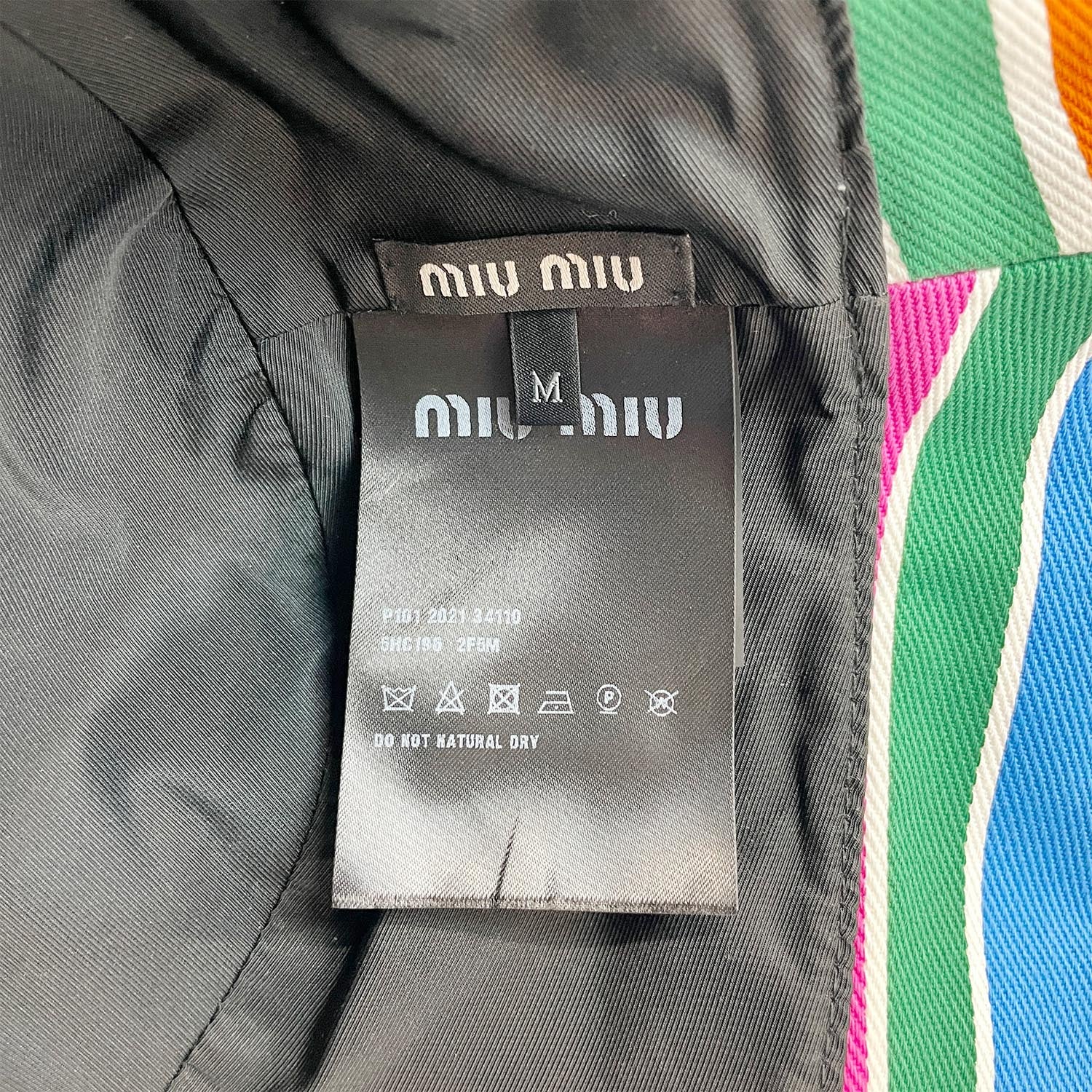 miu miu ミュウミュウ バケットハット 58cm マルチカラー 帽子
