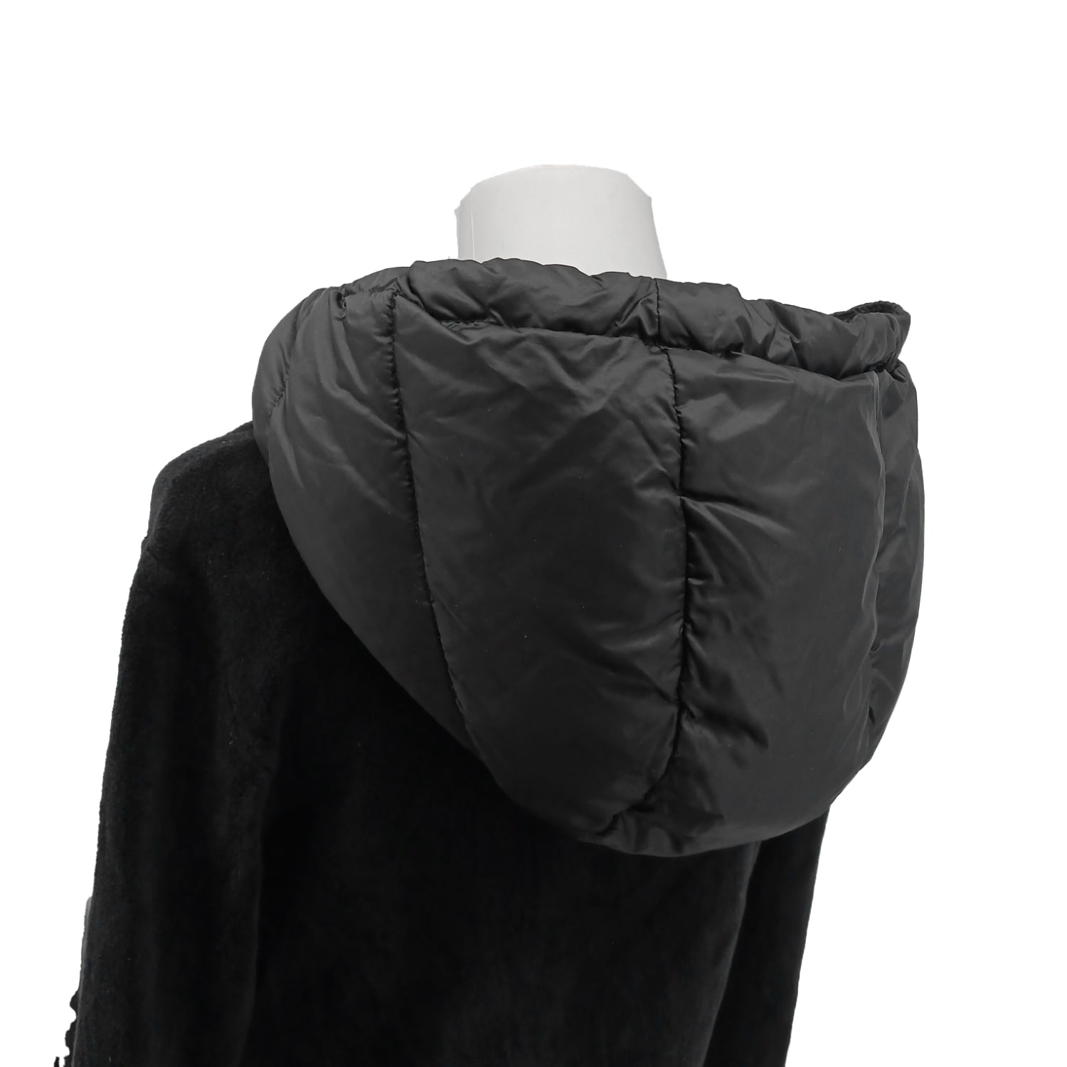 MONCLER モンクレール フーディー切替プルオーバー フリース ブラック L