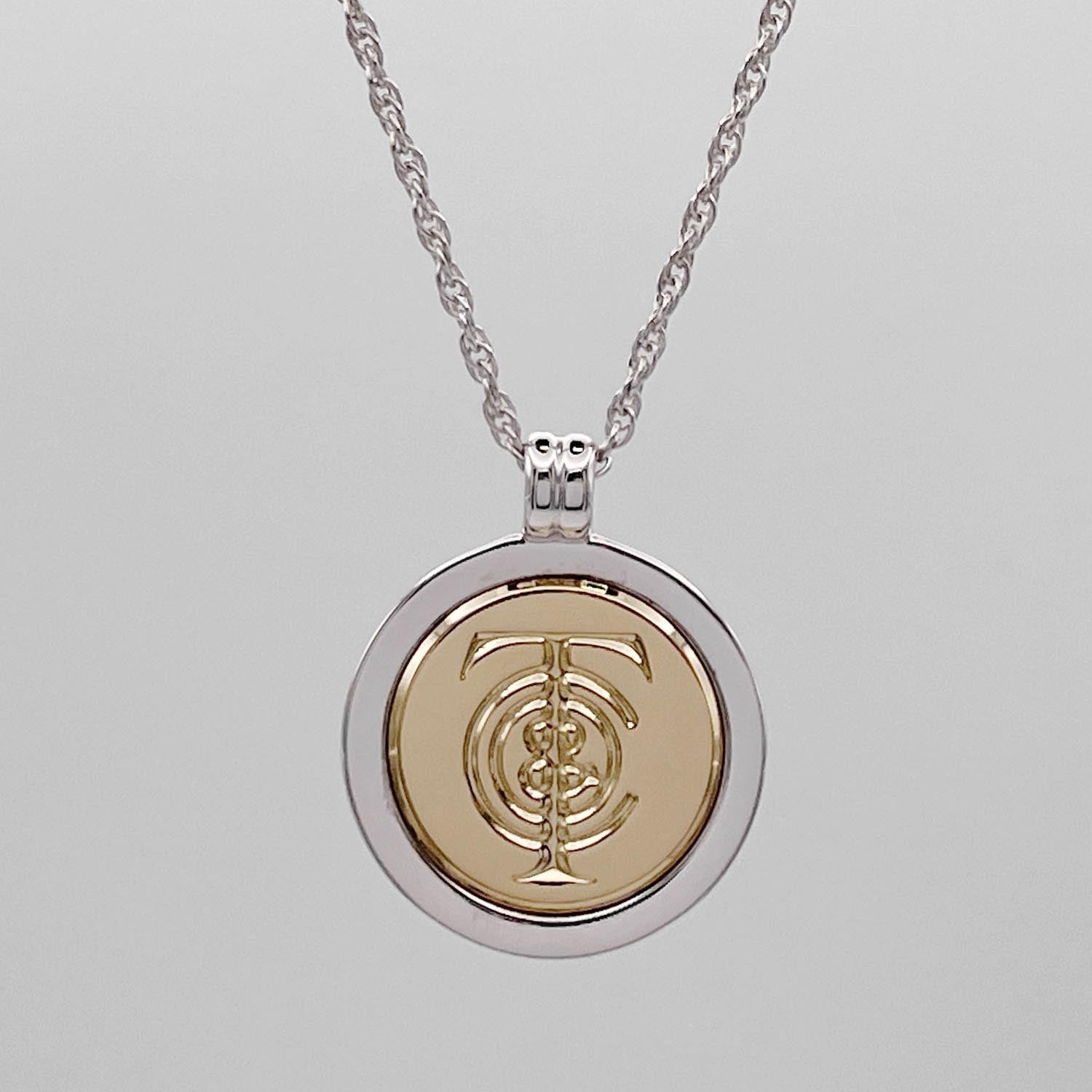 新品仕上済Tiffany&Co. T&Cコイン コンビ ネックレス SV925 750