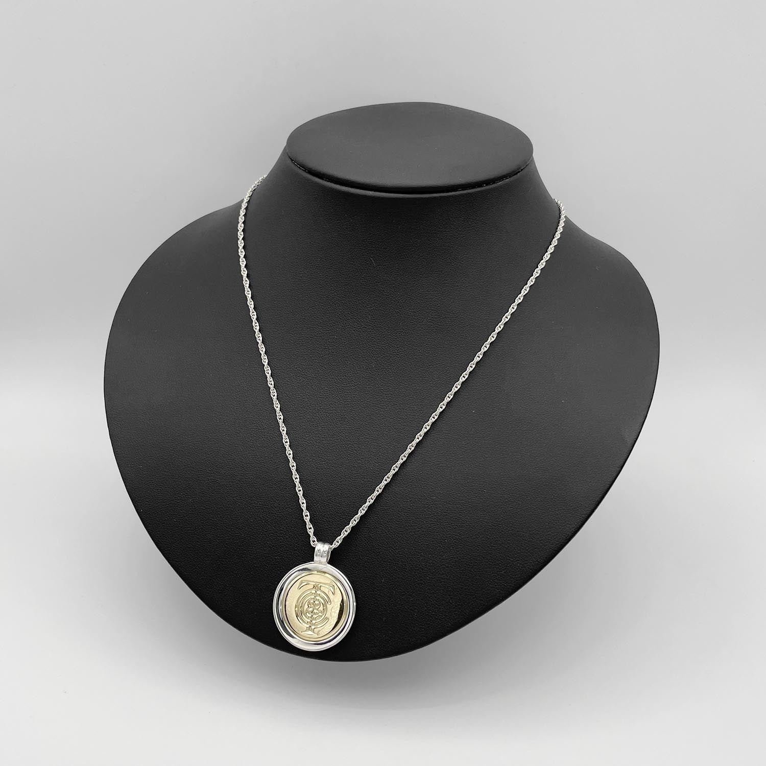 新品仕上済Tiffany&Co. T&Cコイン コンビ ネックレス SV925 750