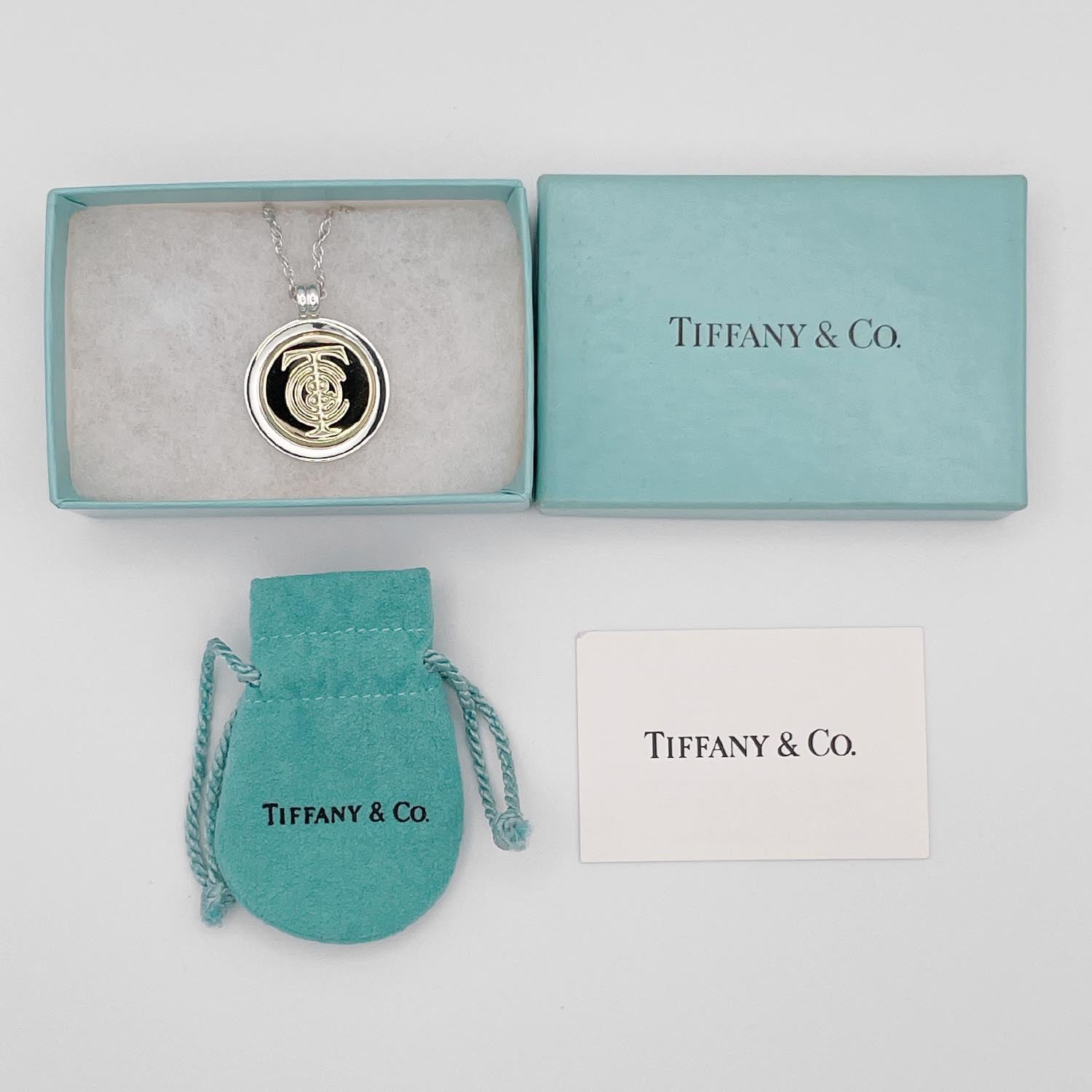 新品仕上済Tiffany&Co. T&Cコイン コンビ ネックレス SV925 750