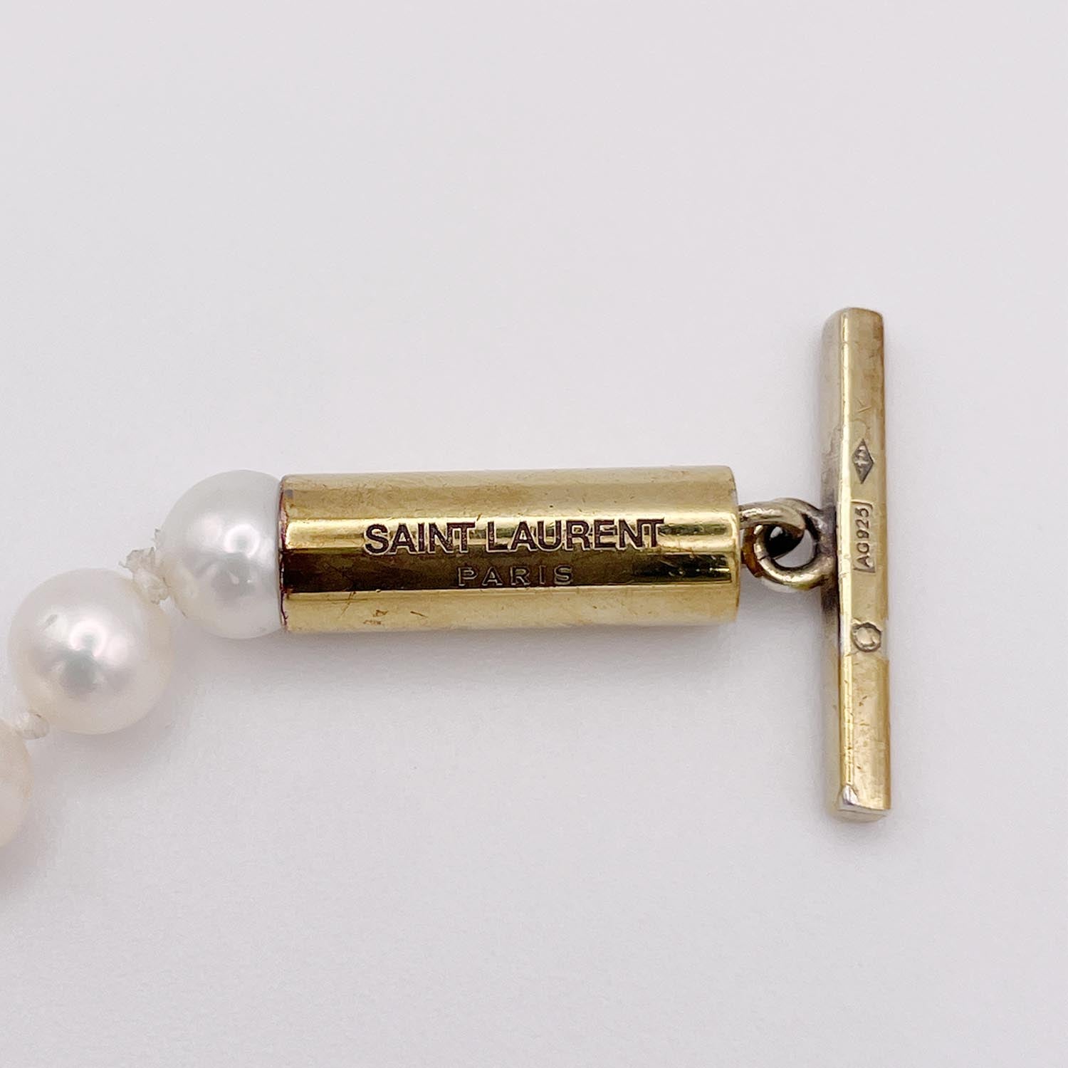 SAINT LAURENT サンローラン ブレスレット パール SV925