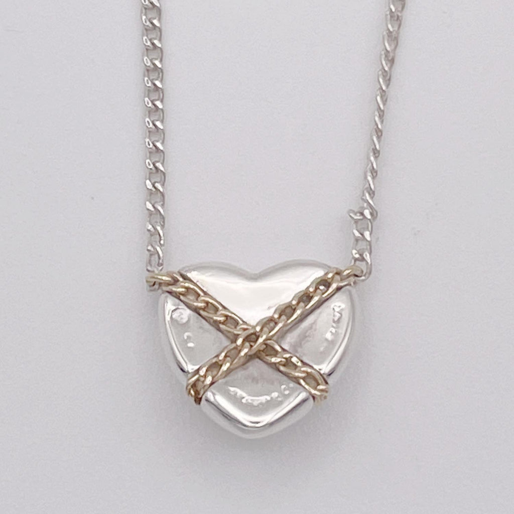 新品仕上済 Tiffany&Co. ティファニー クロスハート ネックレス 925 750