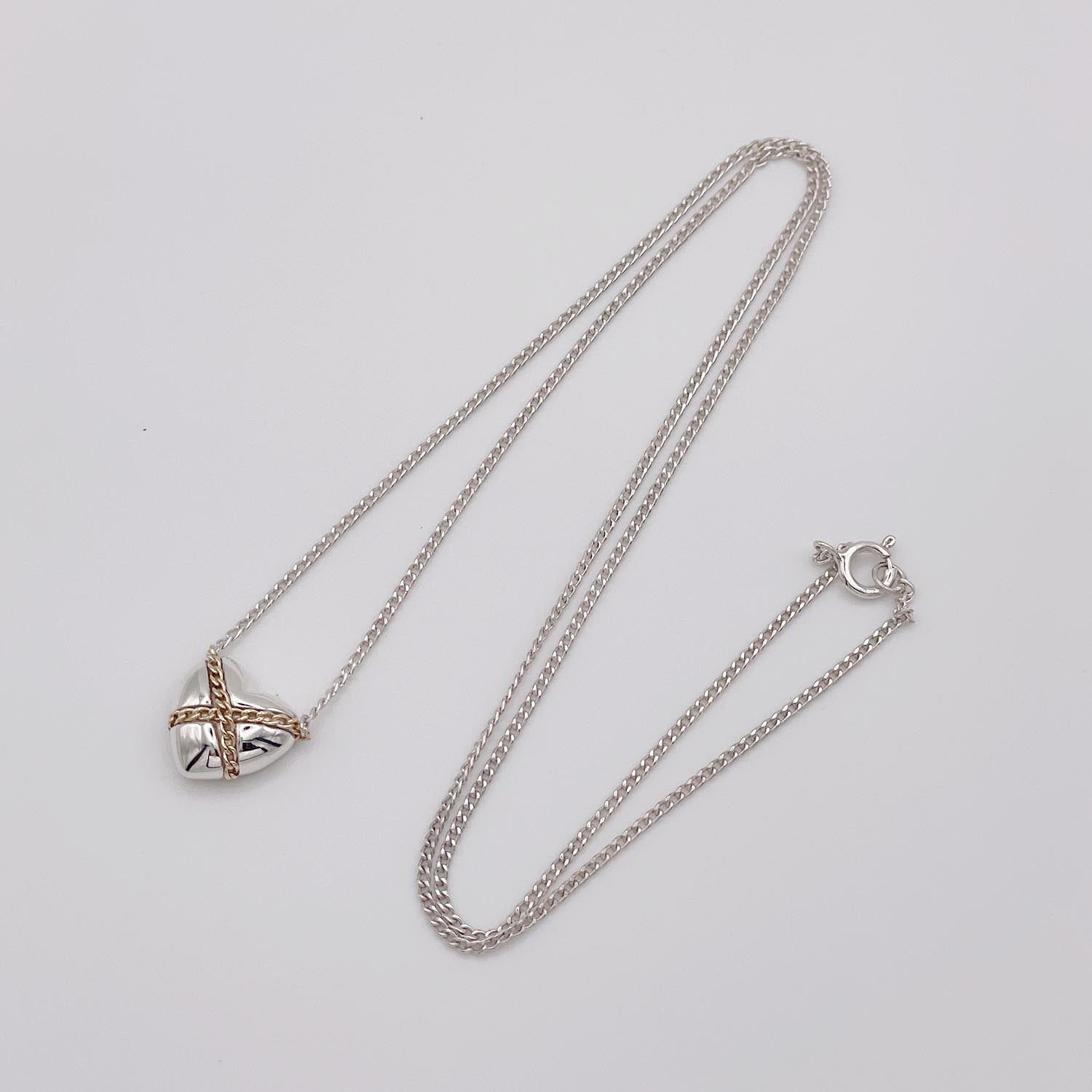 新品仕上済 Tiffany&Co. ティファニー クロスハート ネックレス 925 750
