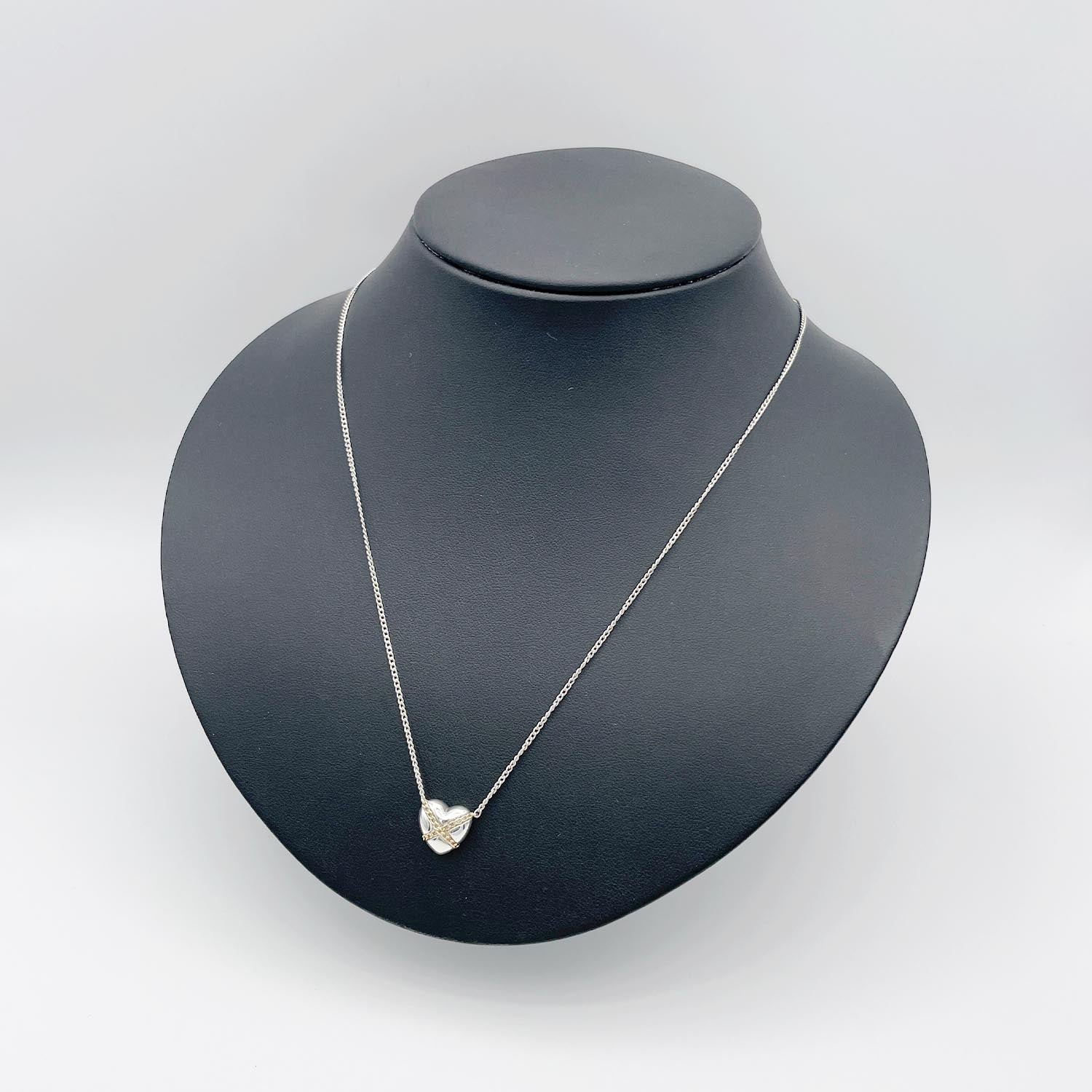 新品仕上済 Tiffany&Co. ティファニー クロスハート ネックレス 925 750