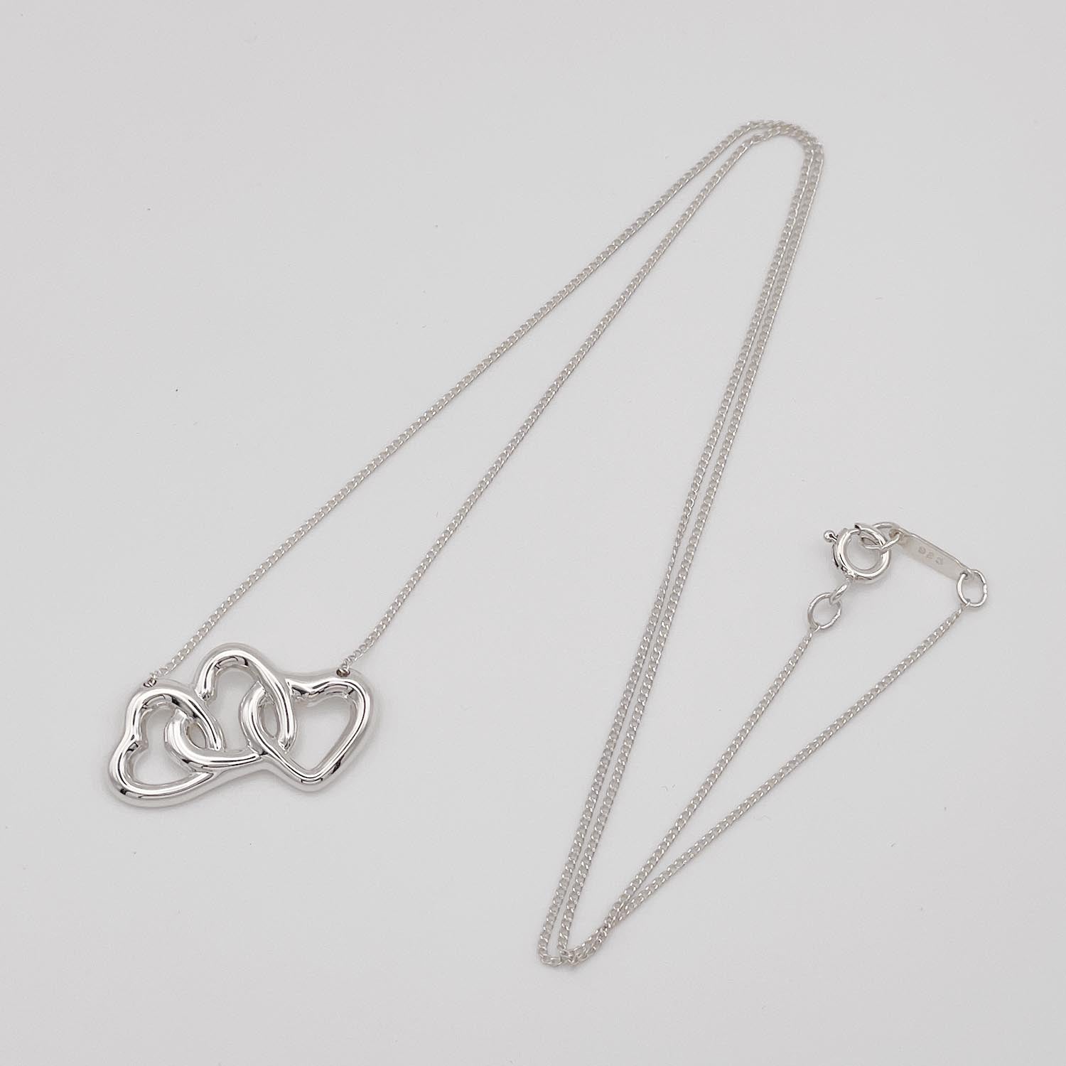 新品仕上済 Tiffany&Co. ティファニー トリプルハート ネックレス SV925