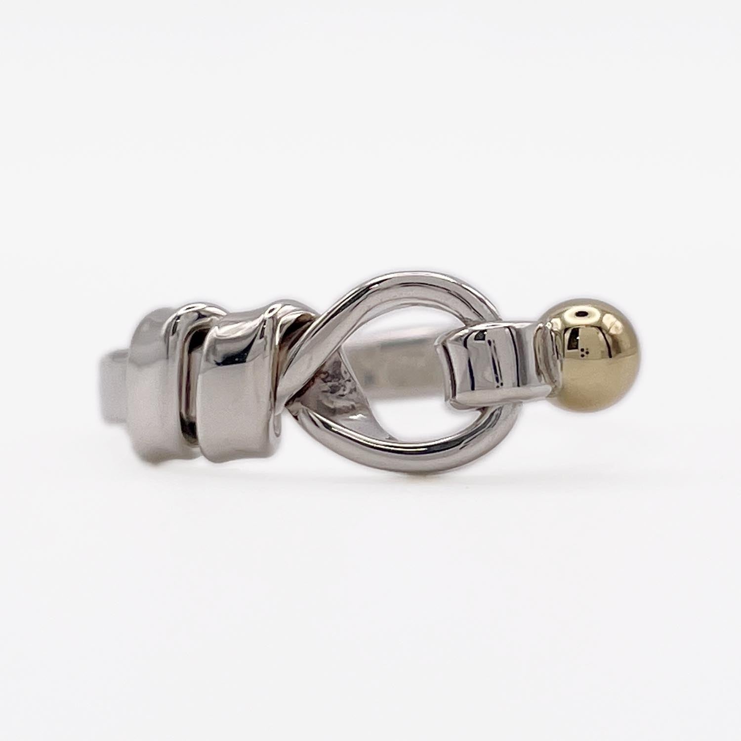 新品仕上済 Tiffany&Co. ティファニー 14.5号フック＆アイ リング 925 750