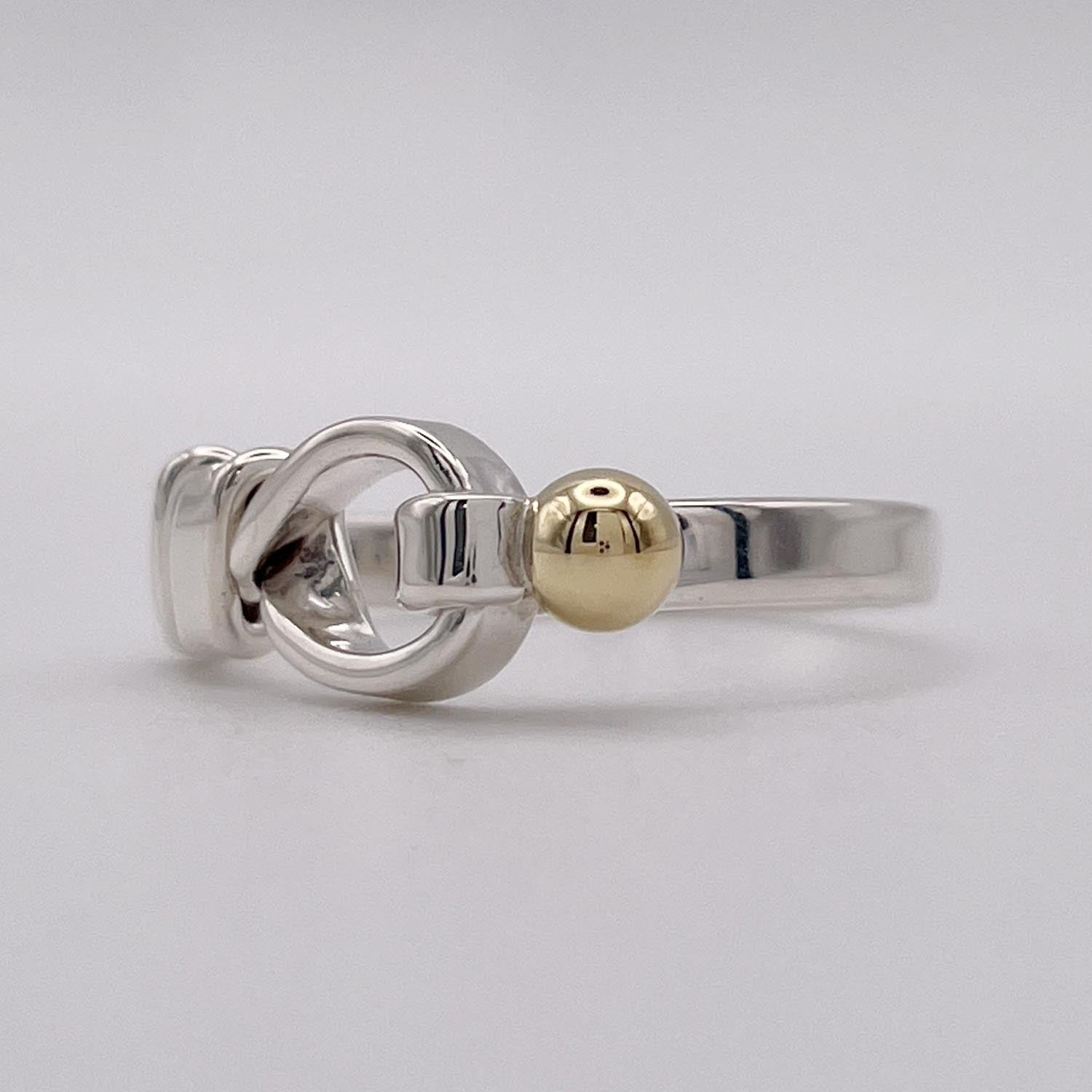 新品仕上済 Tiffany&Co. ティファニー 14.5号フック＆アイ リング 925 750
