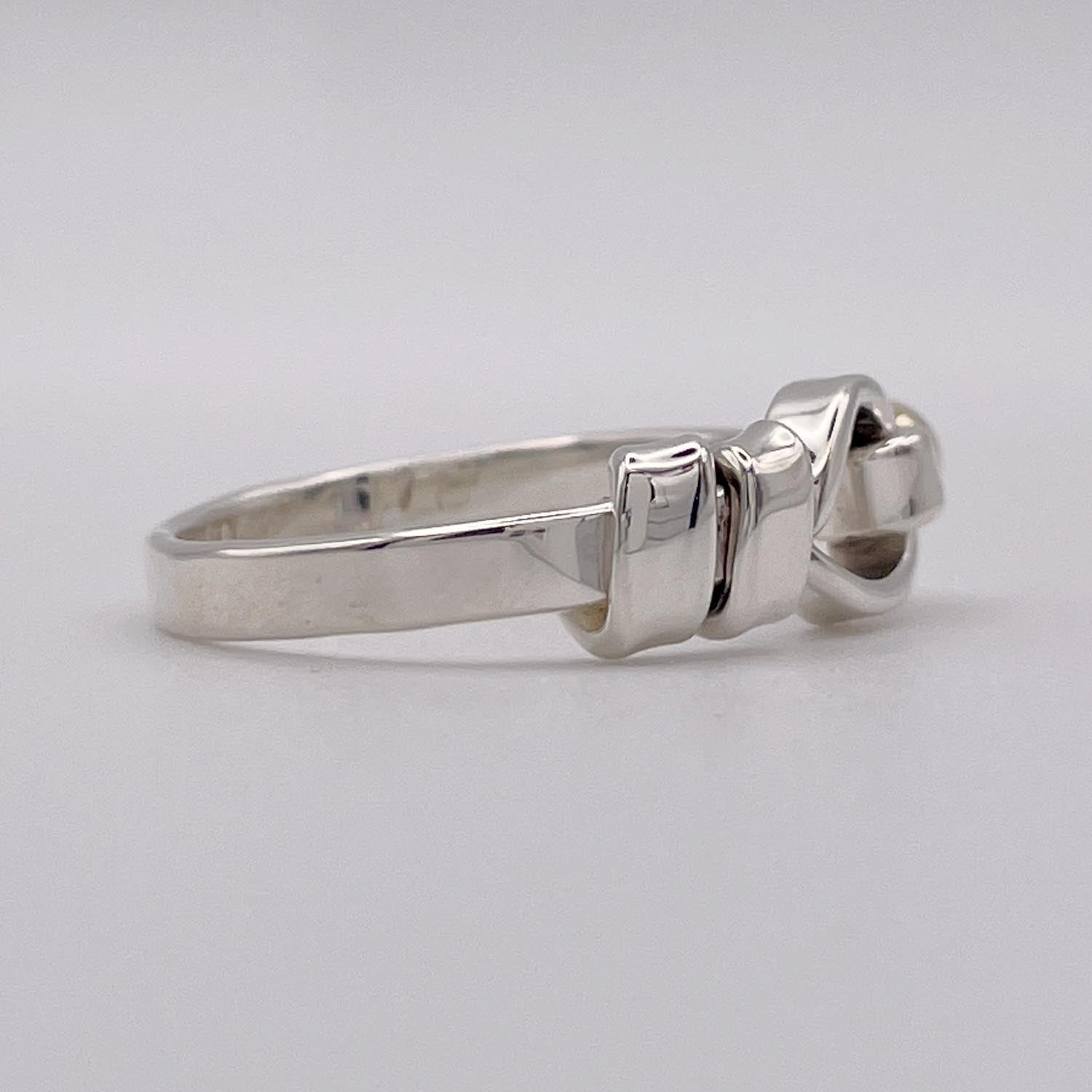 新品仕上済 Tiffany&Co. ティファニー 14.5号フック＆アイ リング 925 750