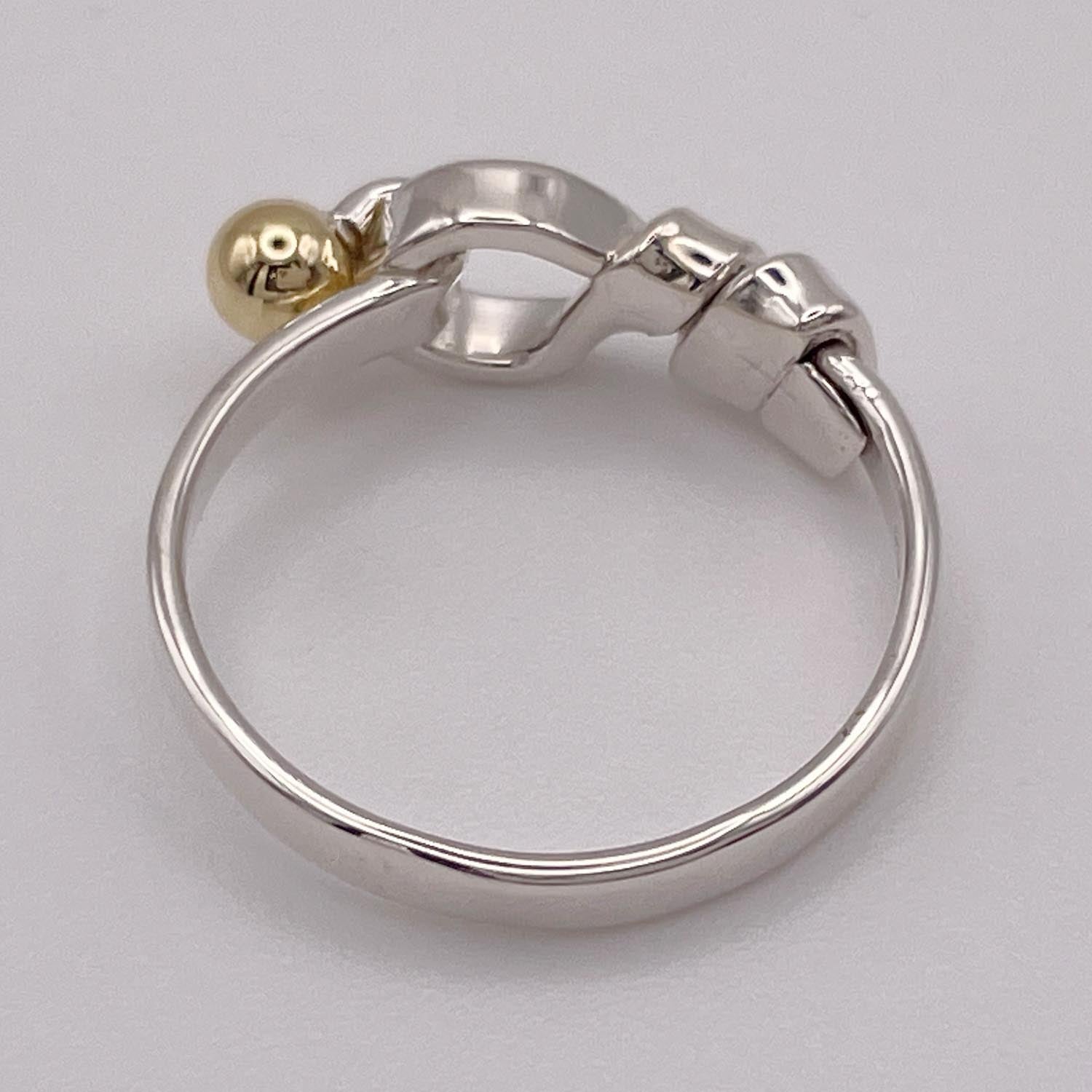 新品仕上済 Tiffany&Co. ティファニー 14.5号フック＆アイ リング 925 750