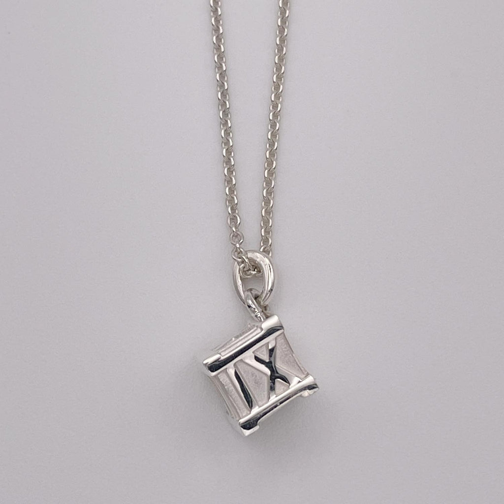 新品仕上済 Tiffany&Co. ティファニー アトラス キューブ ネックレス SV925 5.1g