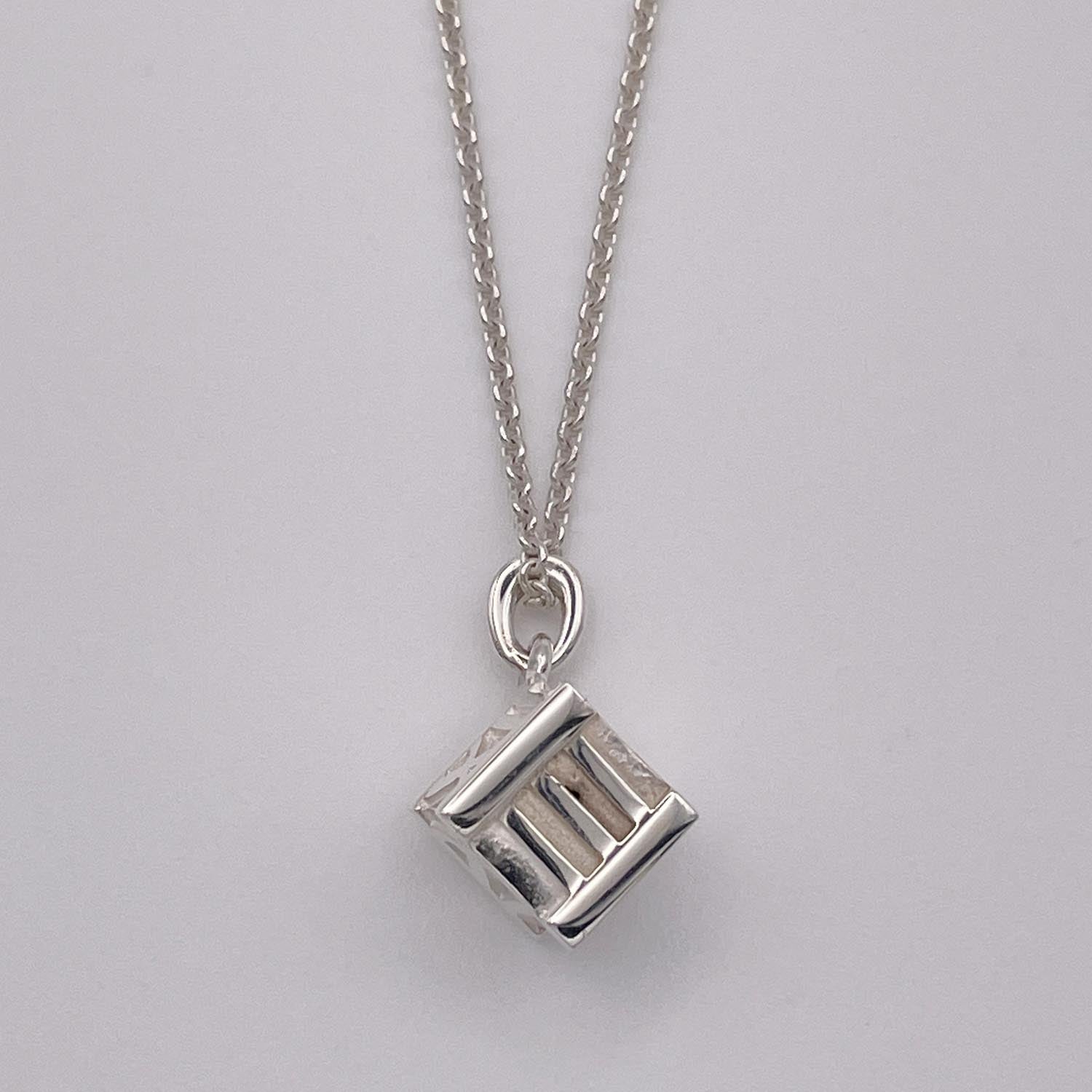新品仕上済 Tiffany&Co. ティファニー アトラス キューブ ネックレス SV925 5.1g