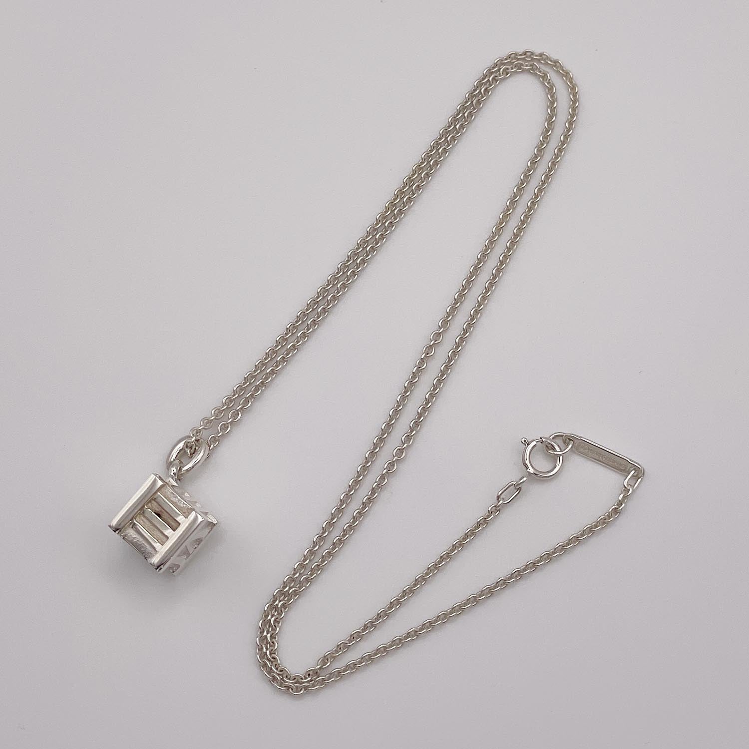 新品仕上済 Tiffany&Co. ティファニー アトラス キューブ ネックレス SV925 5.1g