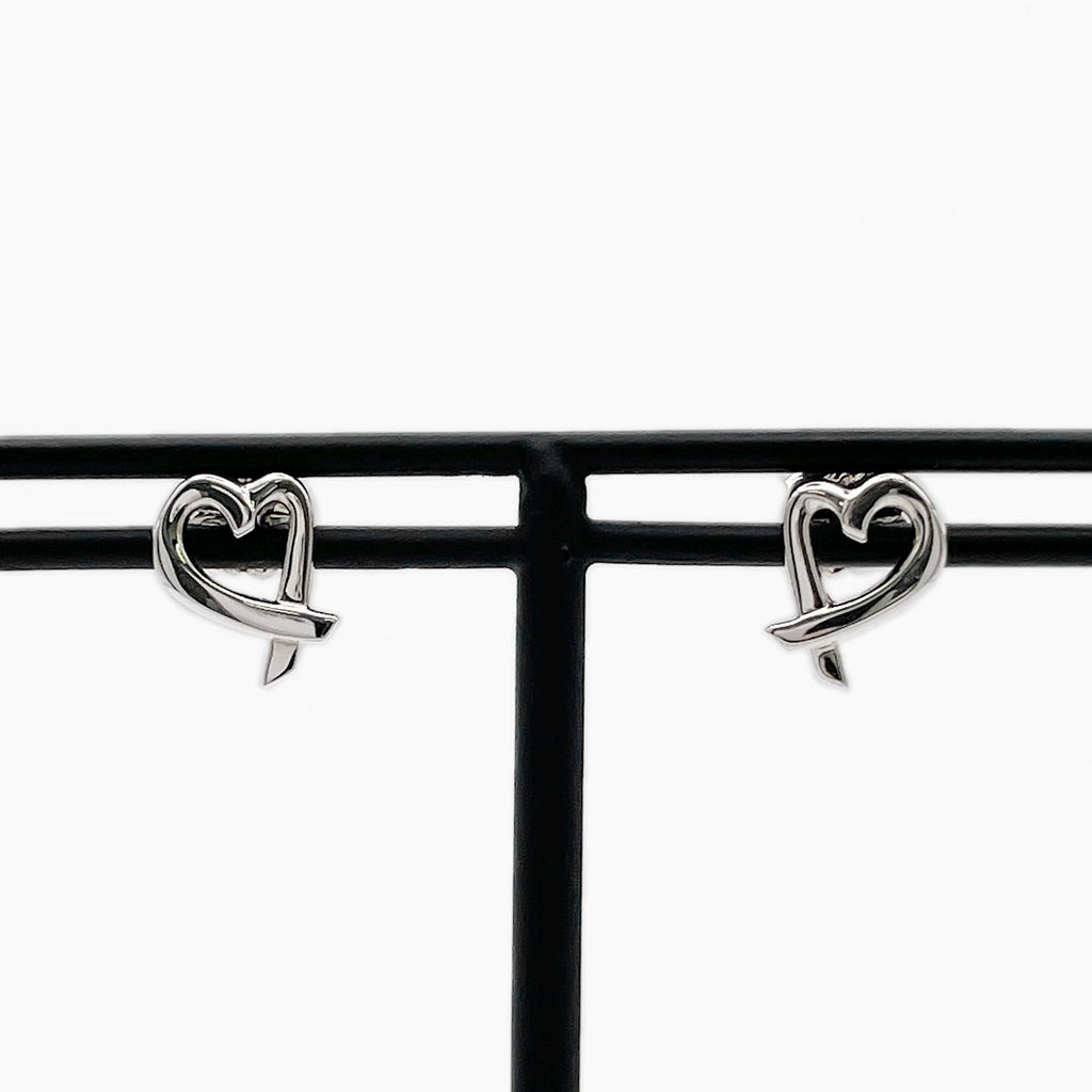 新品仕上済 Tiffany&Co. ティファニー ラビングハート ピアス 925